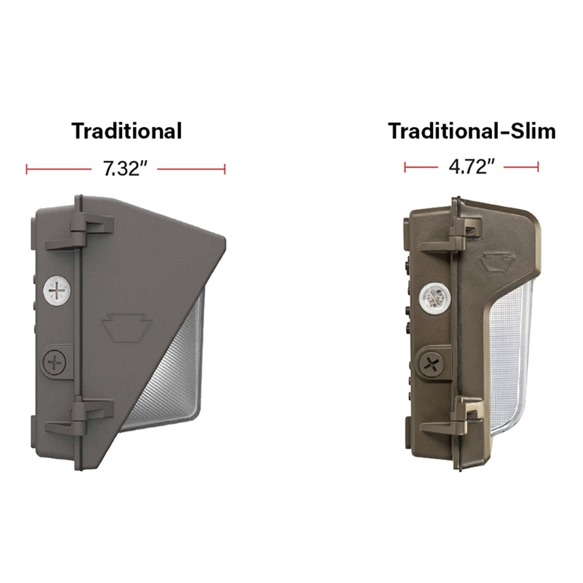 Slim LED Wall Pack, 17100 Lumens, 80|100|120W, 30K|40K|50K, On|Off Photocell, 120-277V - Bees Lighting