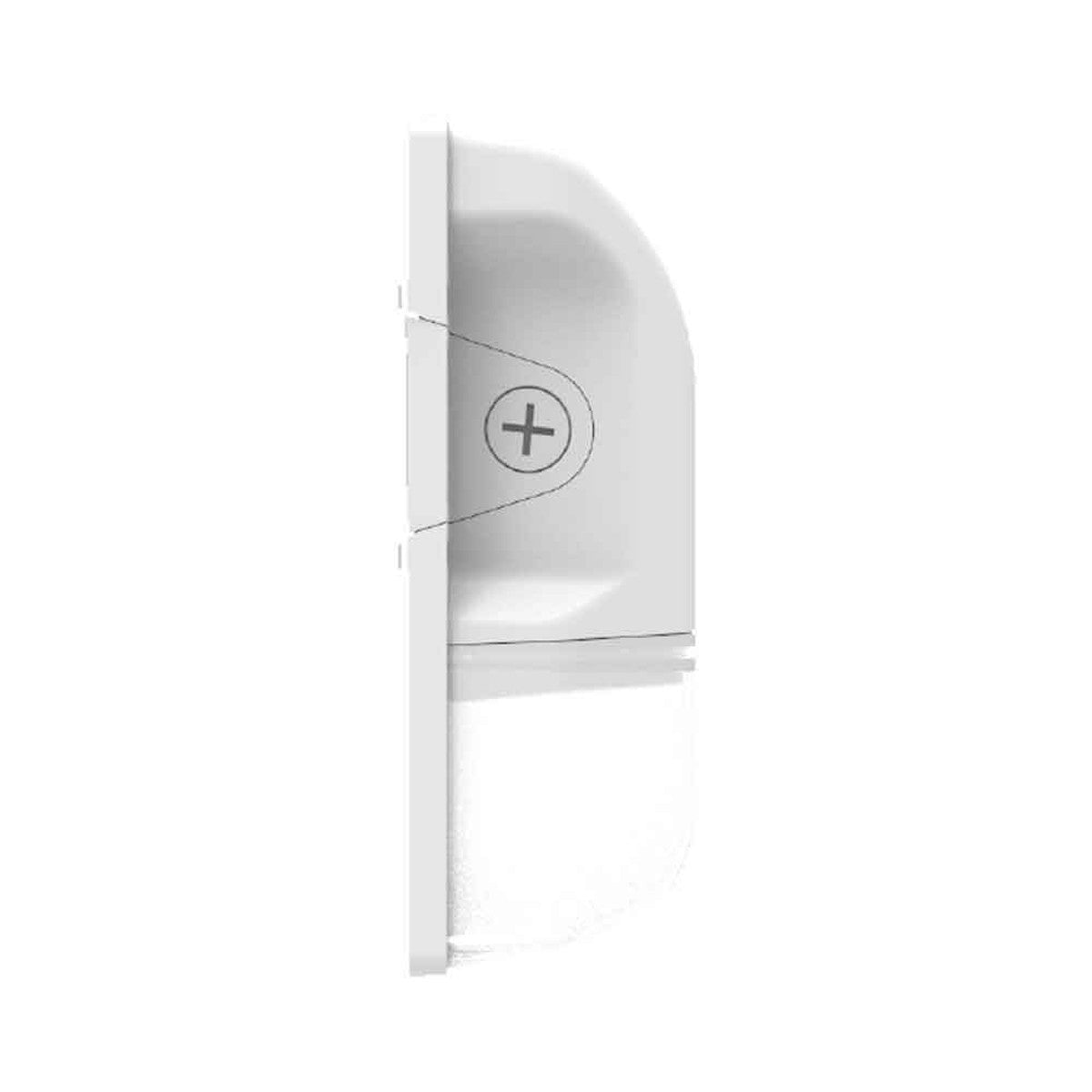 LED Mini Wall Pack With Photocell, 20W, 2700 Lumens, 30K/40K/50K, 120-277V, White - Bees Lighting