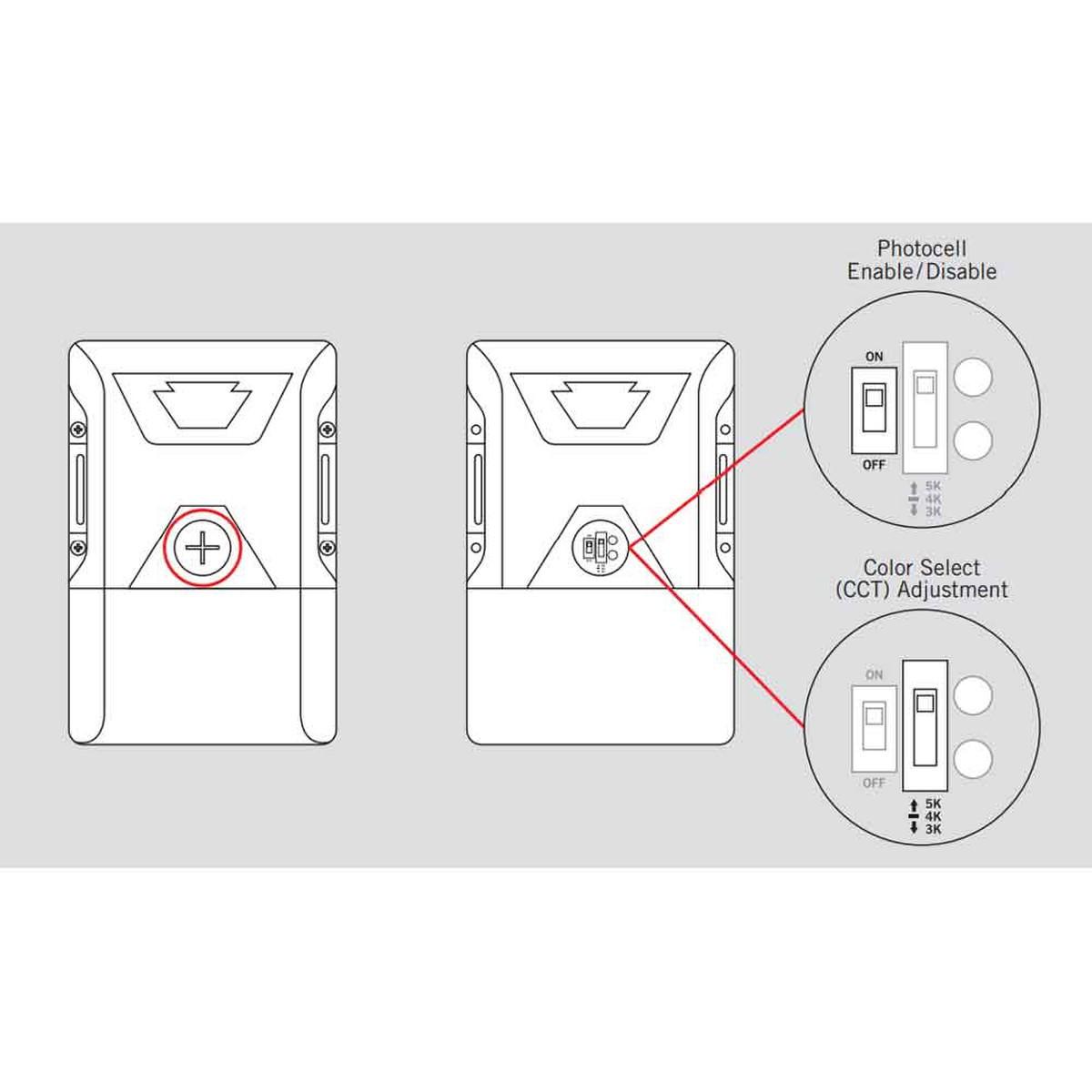 LED Mini Wall Pack With Photocell 20 Watts 2,700 Lumens 30K/40K/50K 120-277V