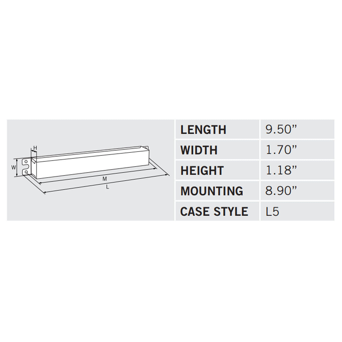 96 Watts, 12VDC Constant Voltage LED Driver, 120-277V Input