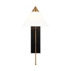 Franklin 26 in. Armed Sconce Burnished Brass and Deep Bronze finish - Bees Lighting