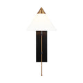 Franklin 26 in. Armed Sconce Burnished Brass and Deep Bronze finish - Bees Lighting