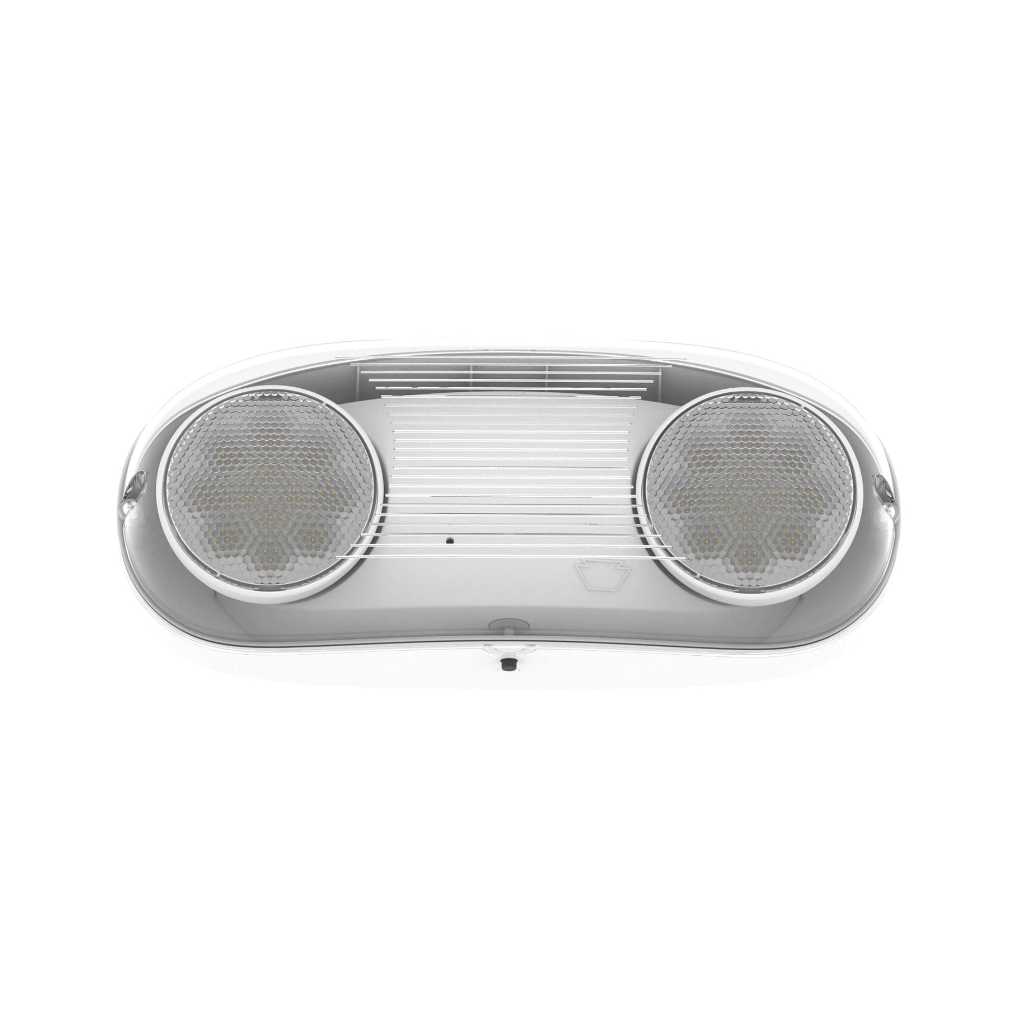 LED Emergency Light, 400 Lumens, Surface Mount, White, Wet Rated - Bees Lighting