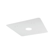 21" Square Beauty Plate, White