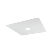 26" Square Beauty Plate, White