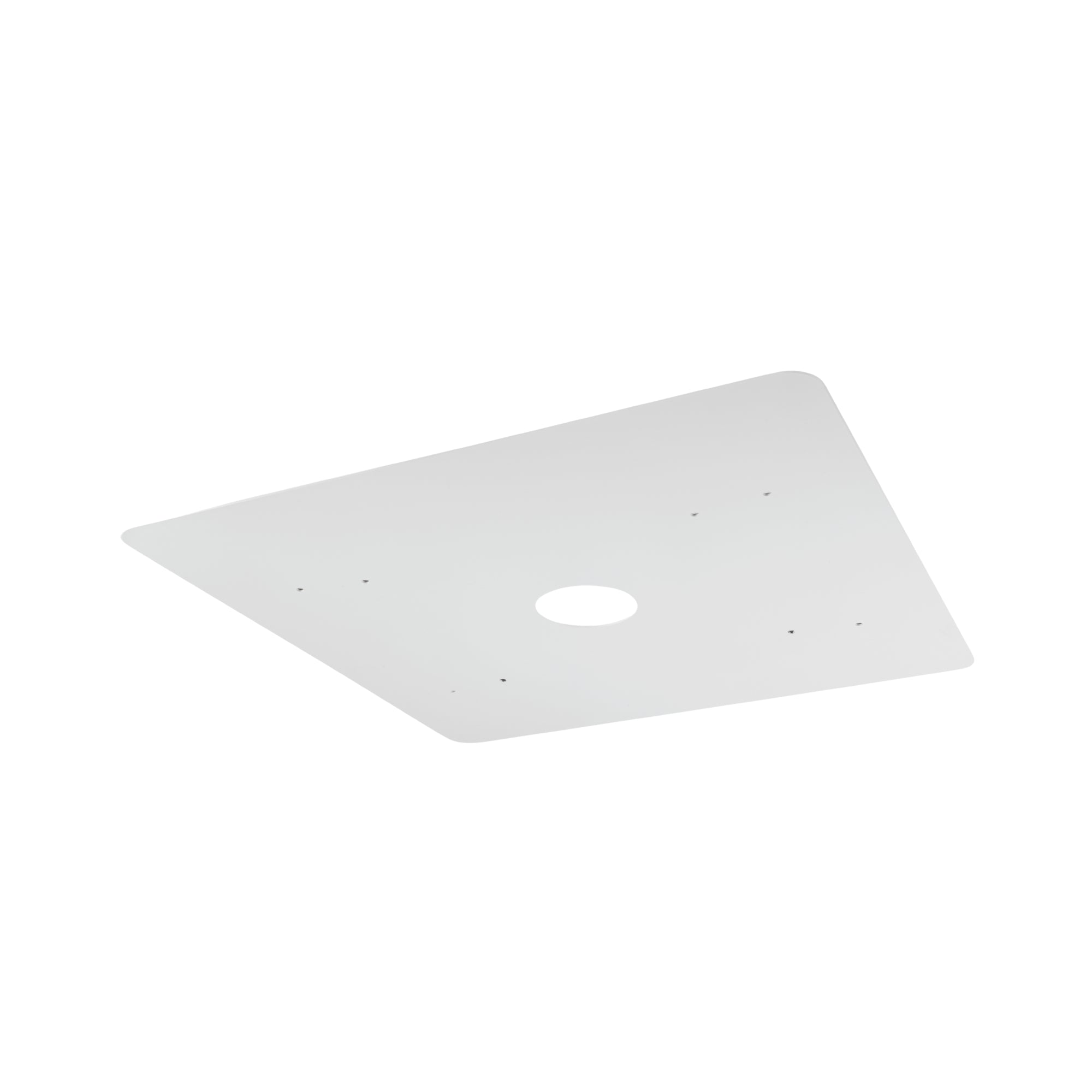 26" Square Beauty Plate, White