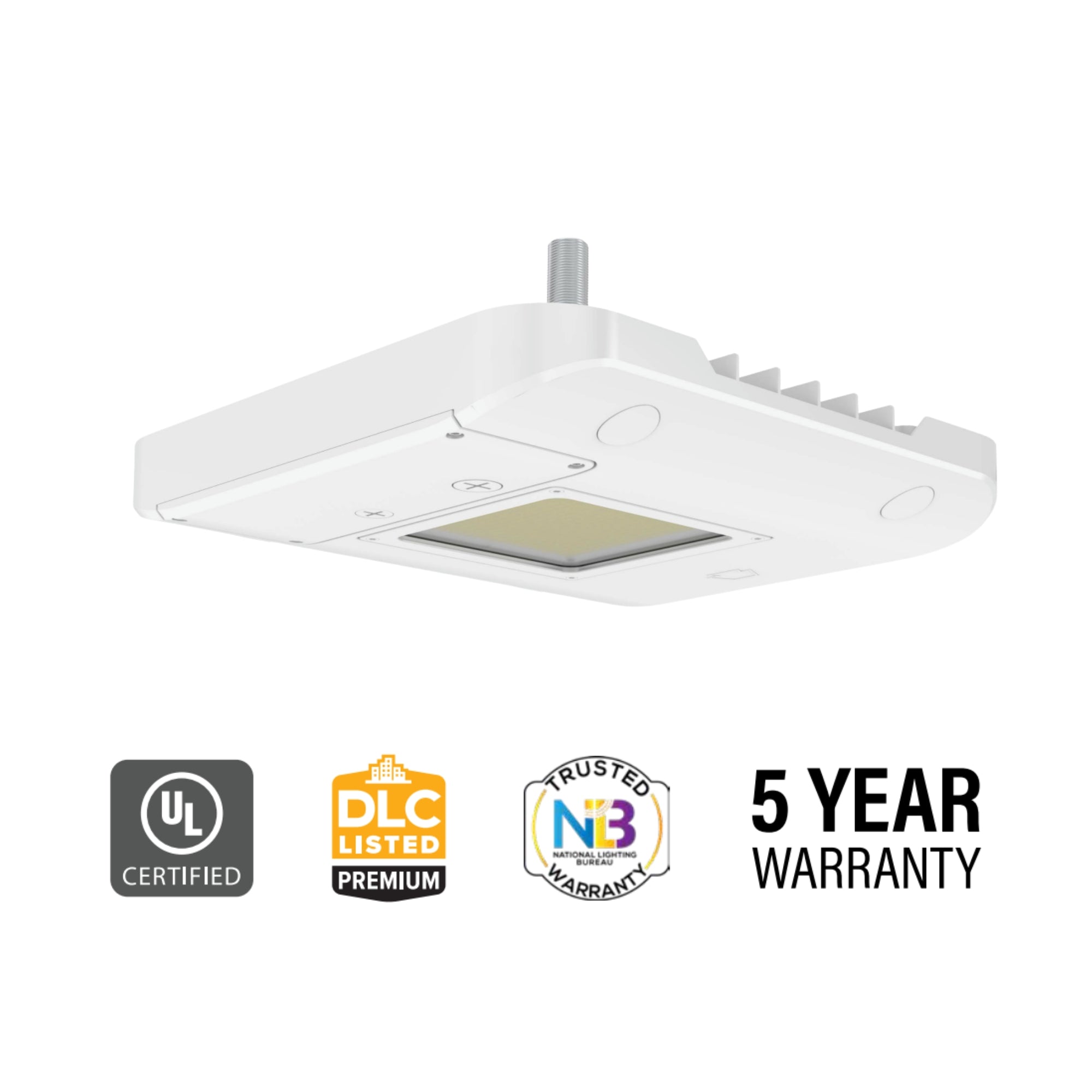 LED Gas Station Canopy Light, 150W, 22500 Lumens, 30K/40K/50K, 120-277V