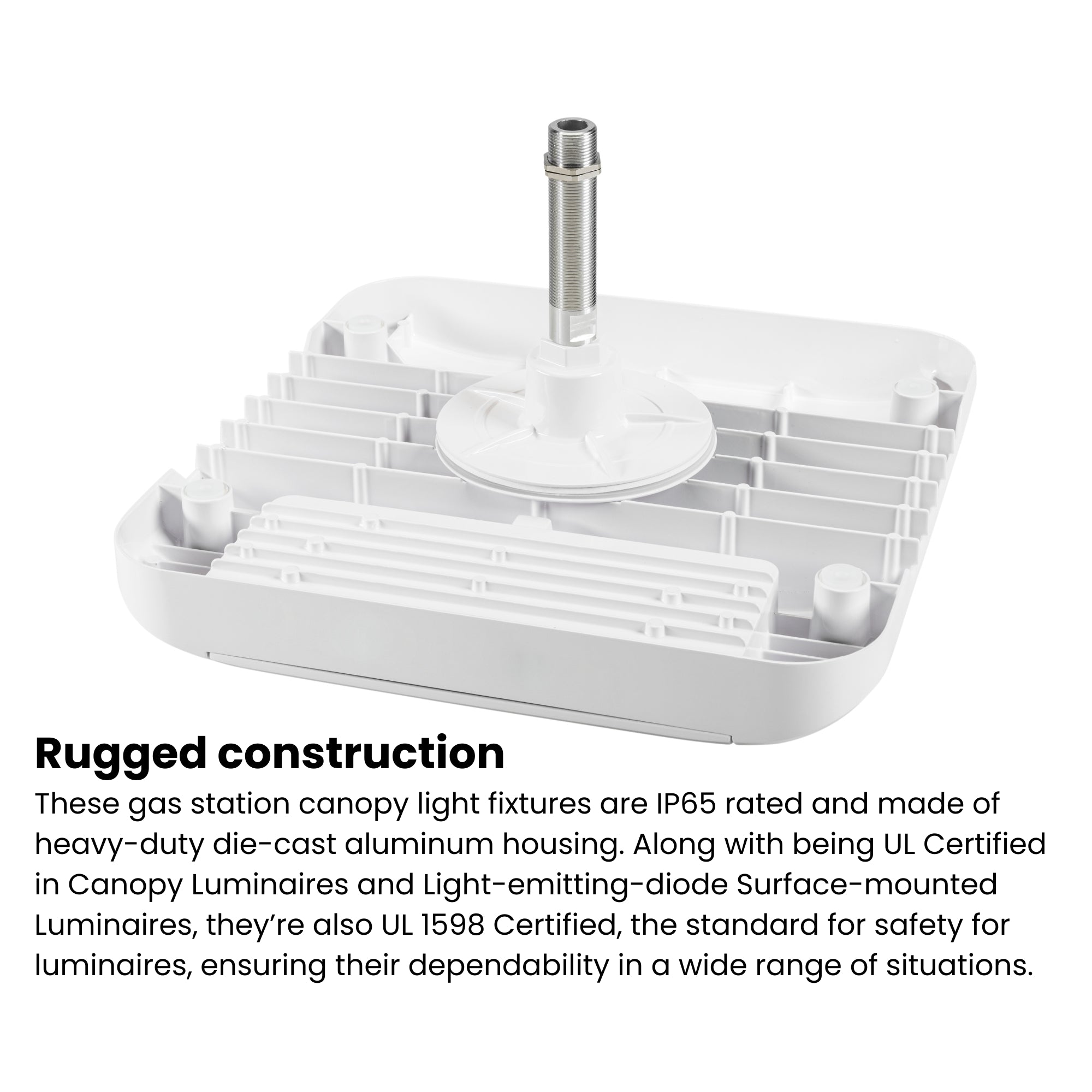 LED Gas Station Canopy Light, 150W, 22500 Lumens, 30K/40K/50K, 120-277V
