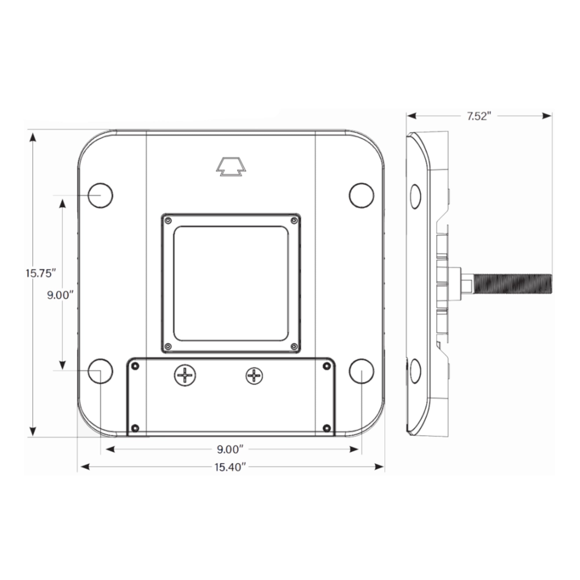 LED Gas Station Canopy Light, 150W, 22500 Lumens, 30K/40K/50K, 120-277V