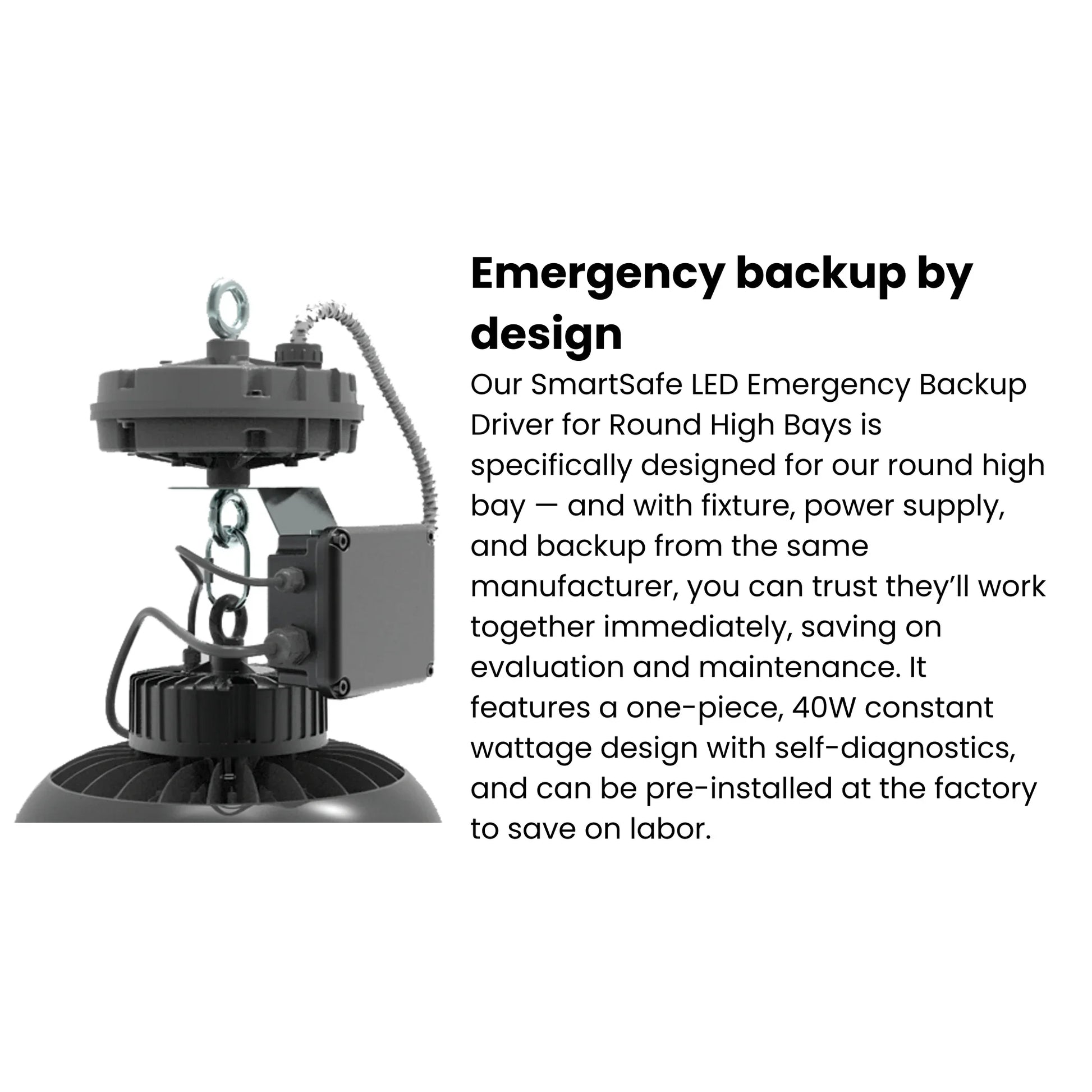 Keystone Technologies - Industrial LED High Bay Light, 400W, 60000 Lumens, 4000K/5000K, 120-277V | Bees Lighting