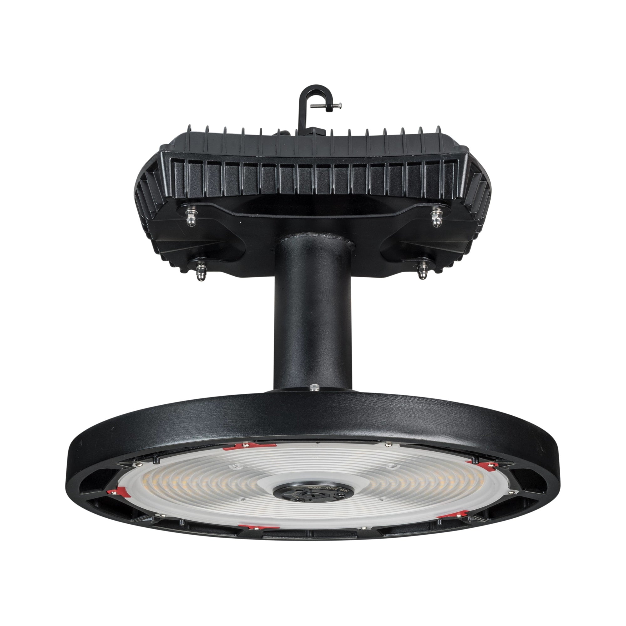Keystone 400W LED Round High Bay 61,200 Lumens 240/320/400W Selectable 40K/50K 277-480V Black KT-RHLED400PSHV-18C-8CSD-VDIM-P