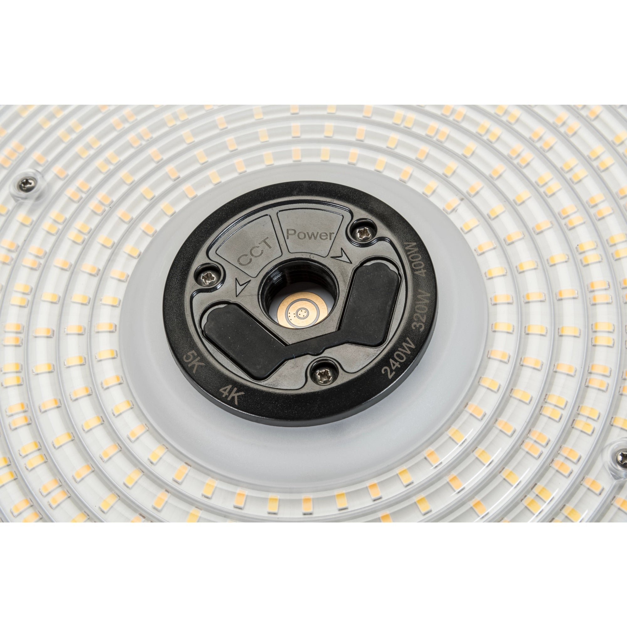 Keystone 400W LED Round High Bay 61,200 Lumens 240/320/400W Selectable 40K/50K 277-480V Black KT-RHLED400PSHV-18C-8CSD-VDIM-P