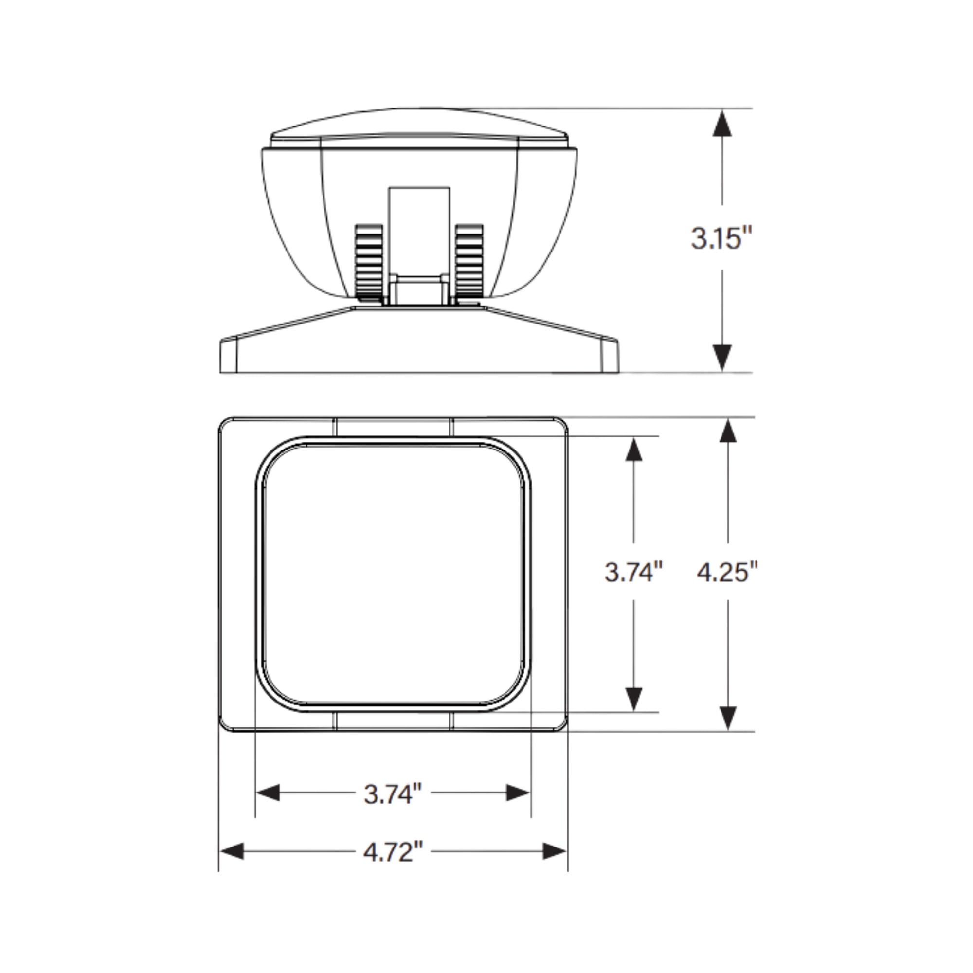 LED Remote Head, 100 Lumens, Single Head, White - Bees Lighting
