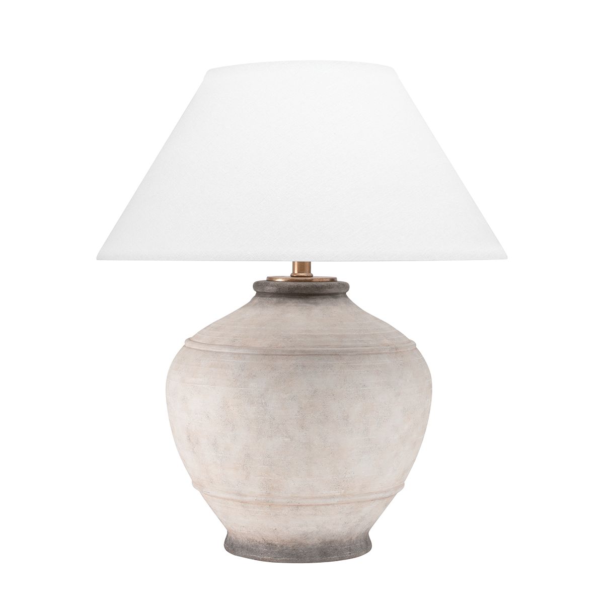 Malta Table Lamp Ceramic Ash Finish - Bees Lighting