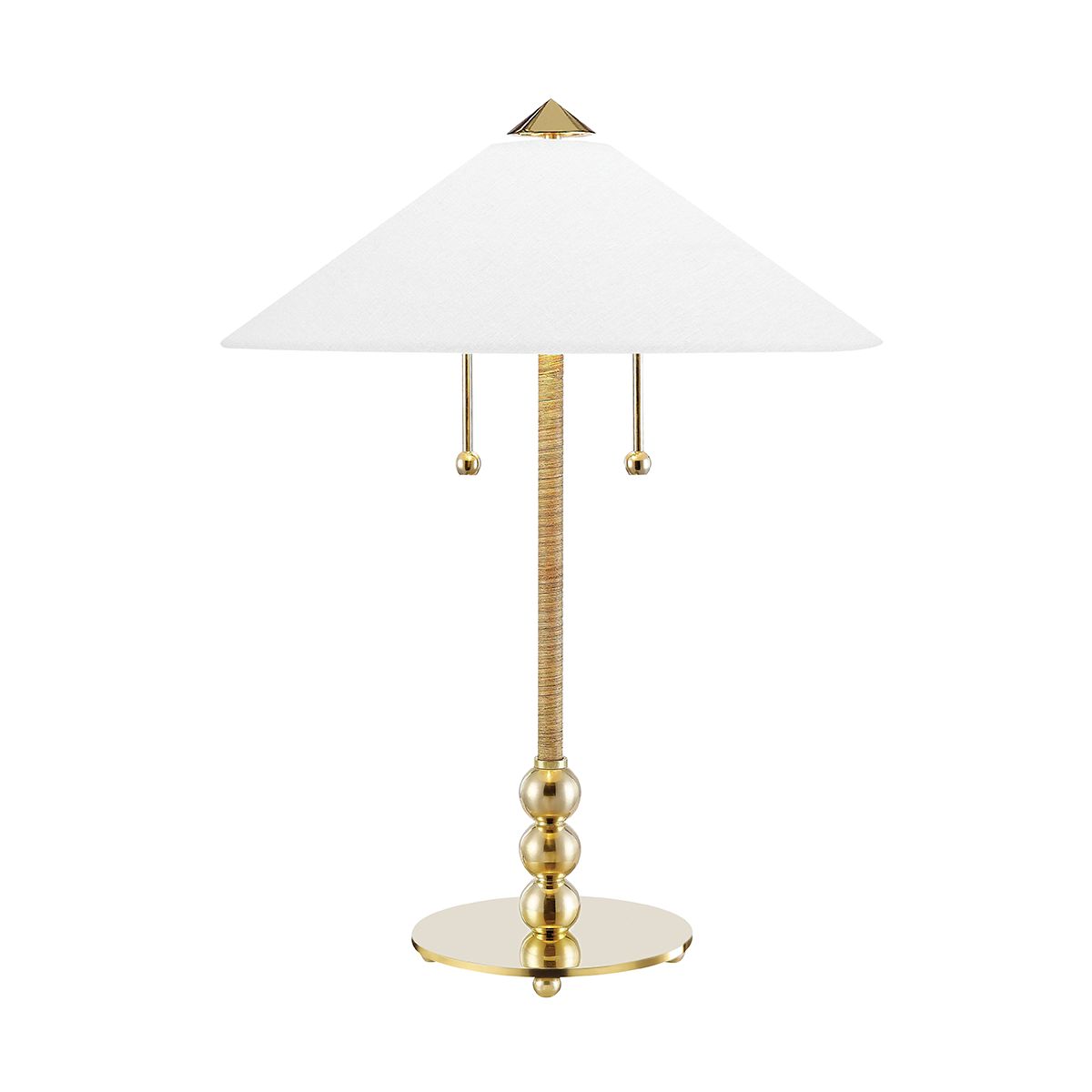 Flare 2 Lights Table Lamp Aged Brass Finish - Bees Lighting