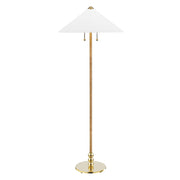 Flare 2 Lights Floor Lamp Aged Brass Finish - Bees Lighting