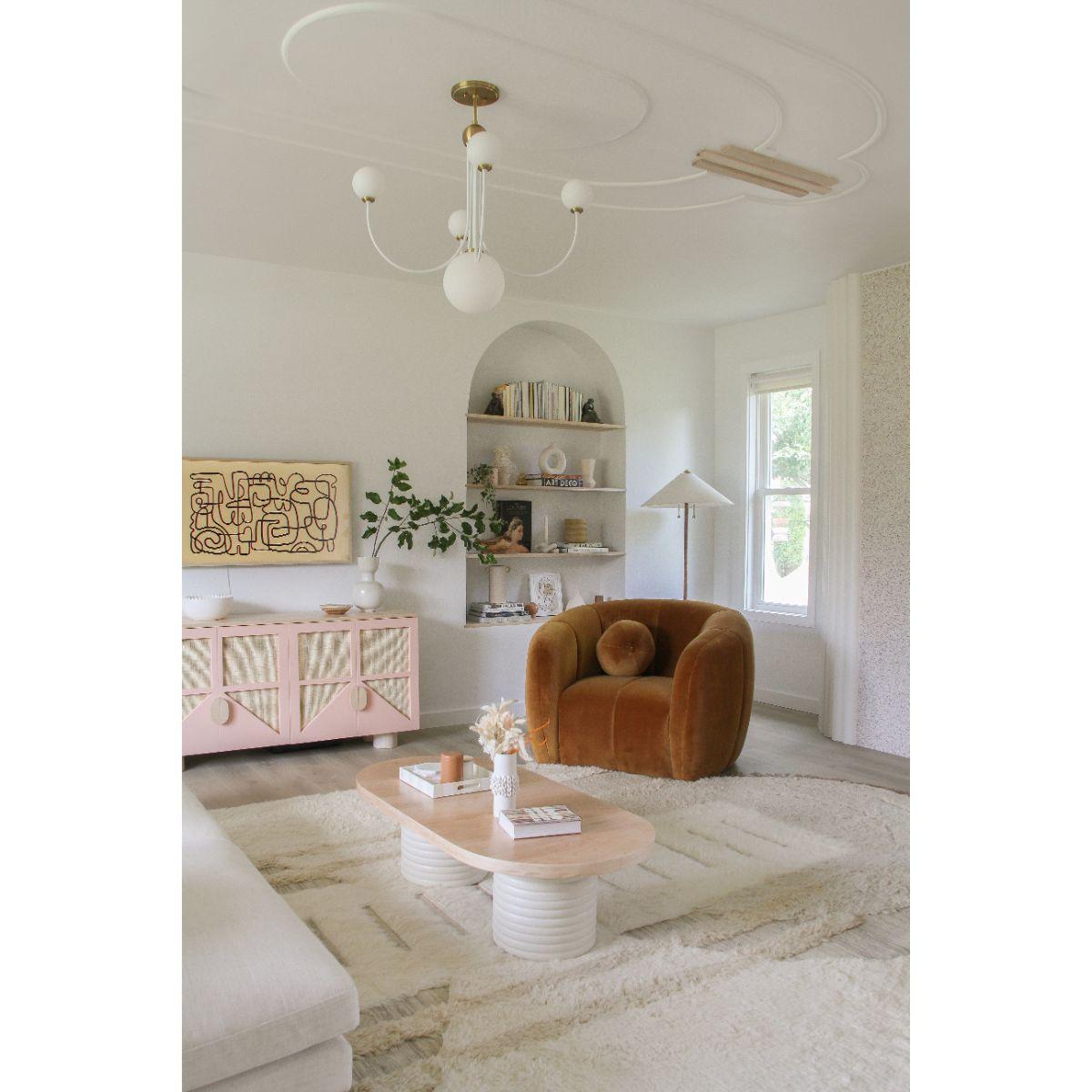 Flare 2 Lights Floor Lamp Aged Brass Finish - Bees Lighting