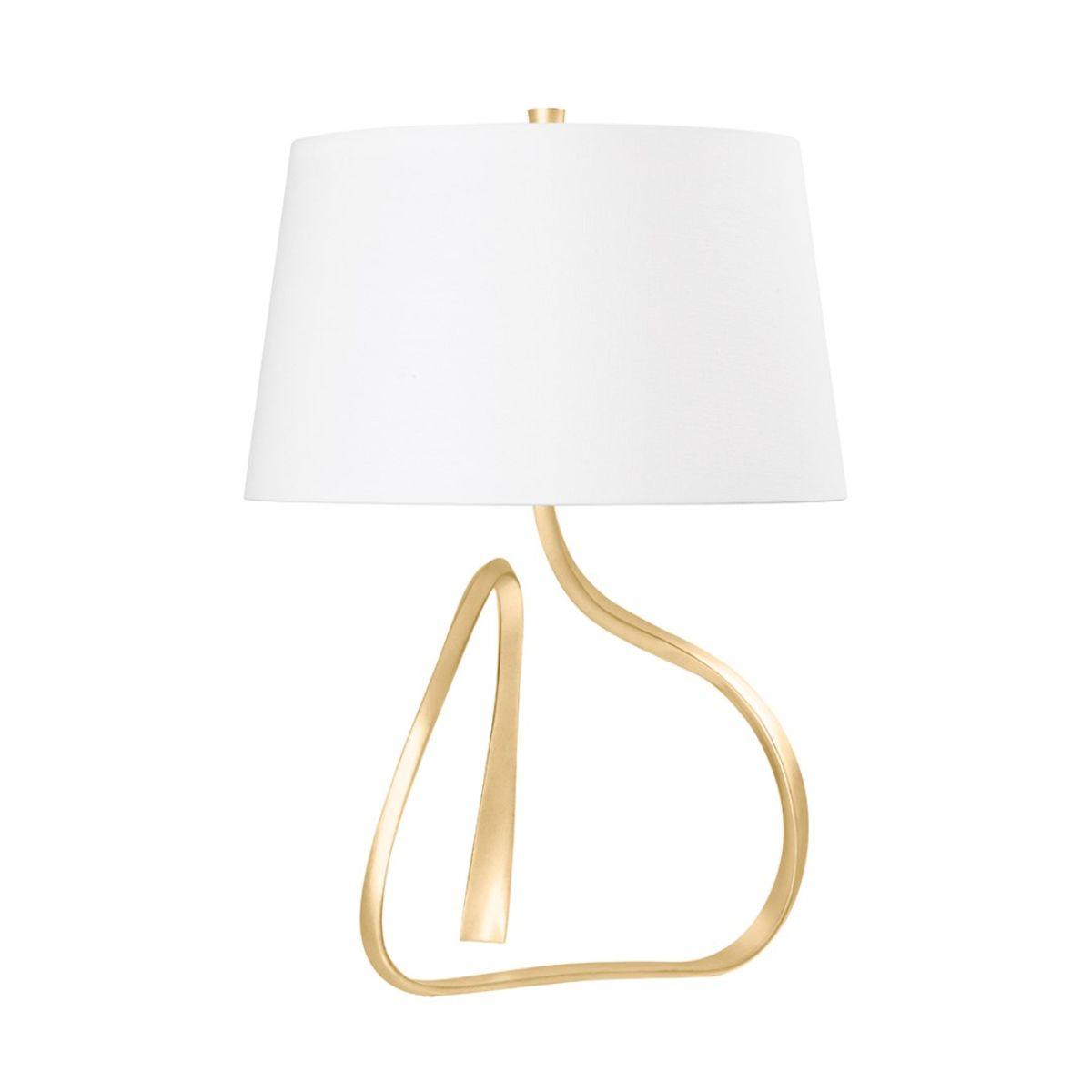 Tharold Table Lamp Vintage Gold Leaf Finish - Bees Lighting
