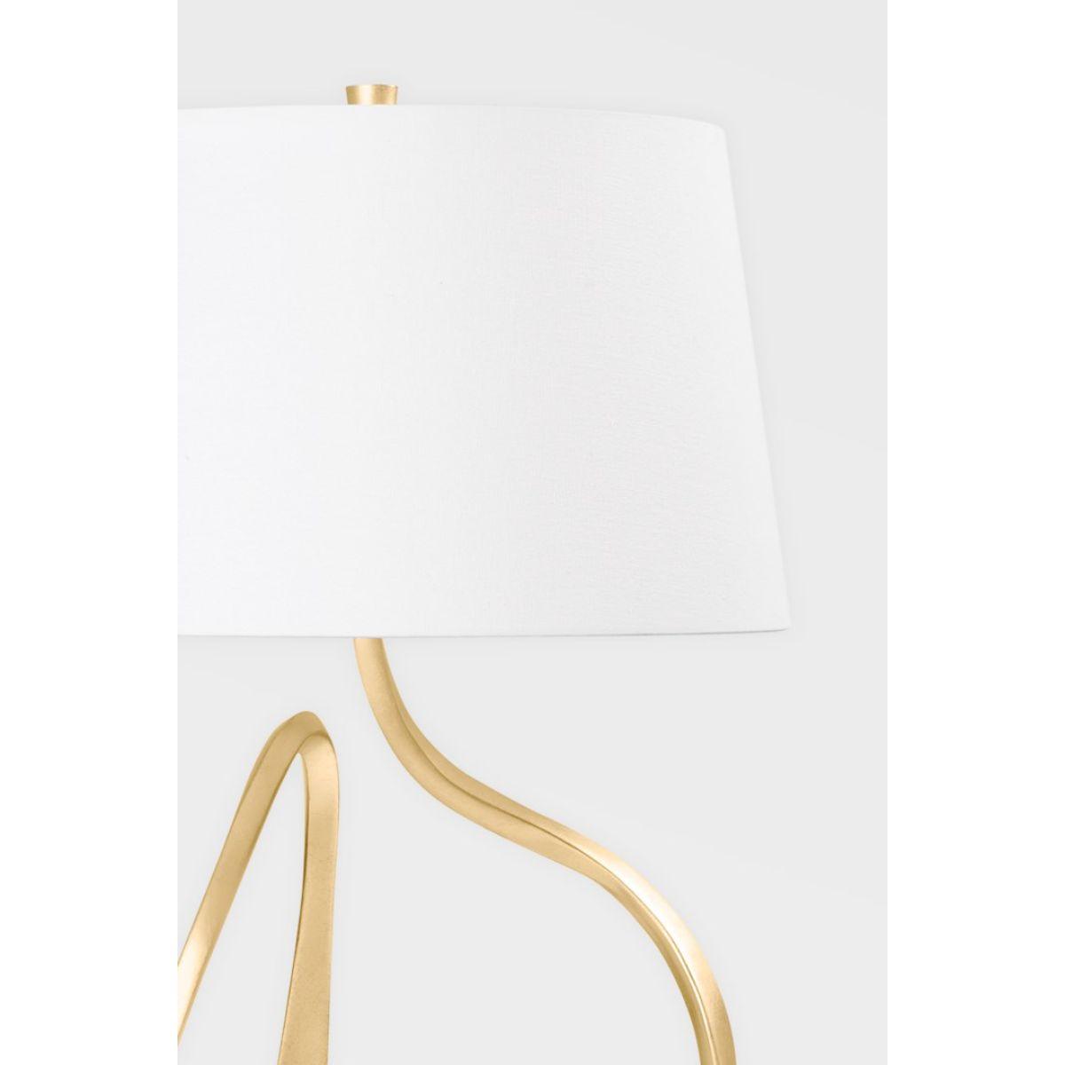 Tharold Table Lamp Vintage Gold Leaf Finish - Bees Lighting