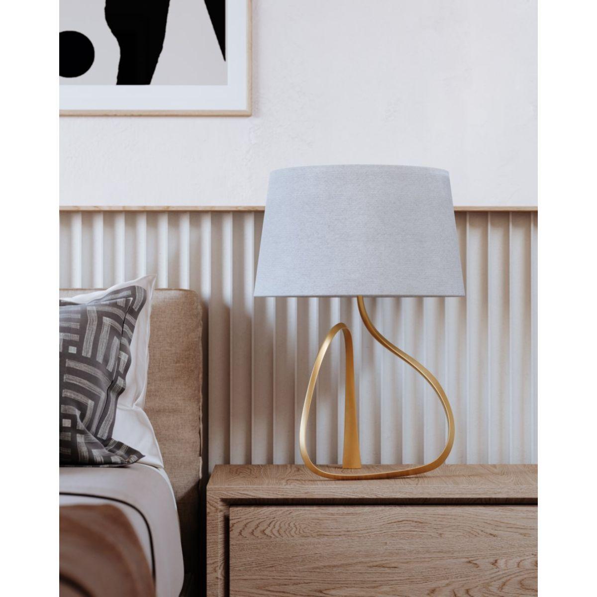 Tharold Table Lamp Vintage Gold Leaf Finish - Bees Lighting