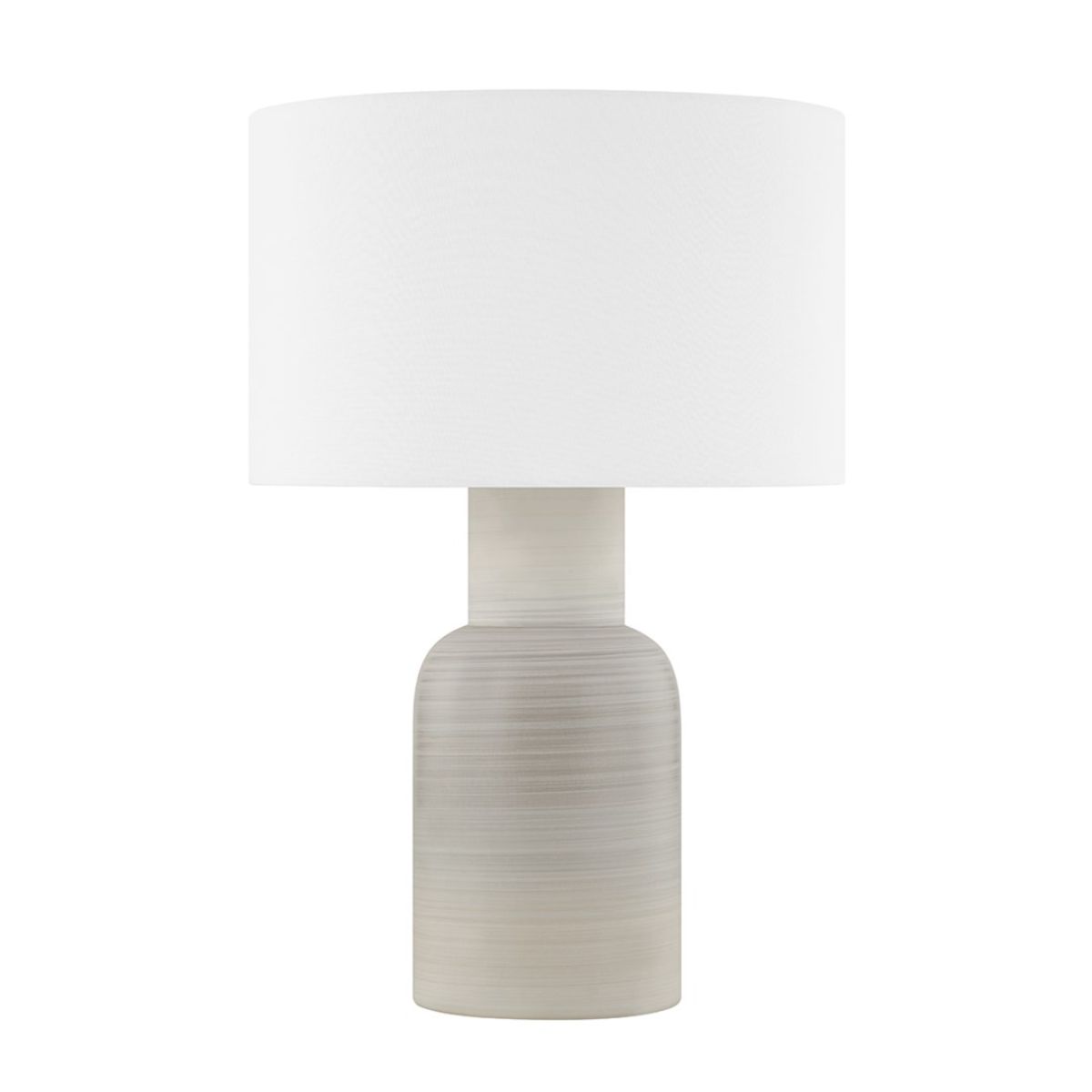 Breezy Point Table Lamp Aged Brass with Ceramic Matte Dune Finish - Bees Lighting