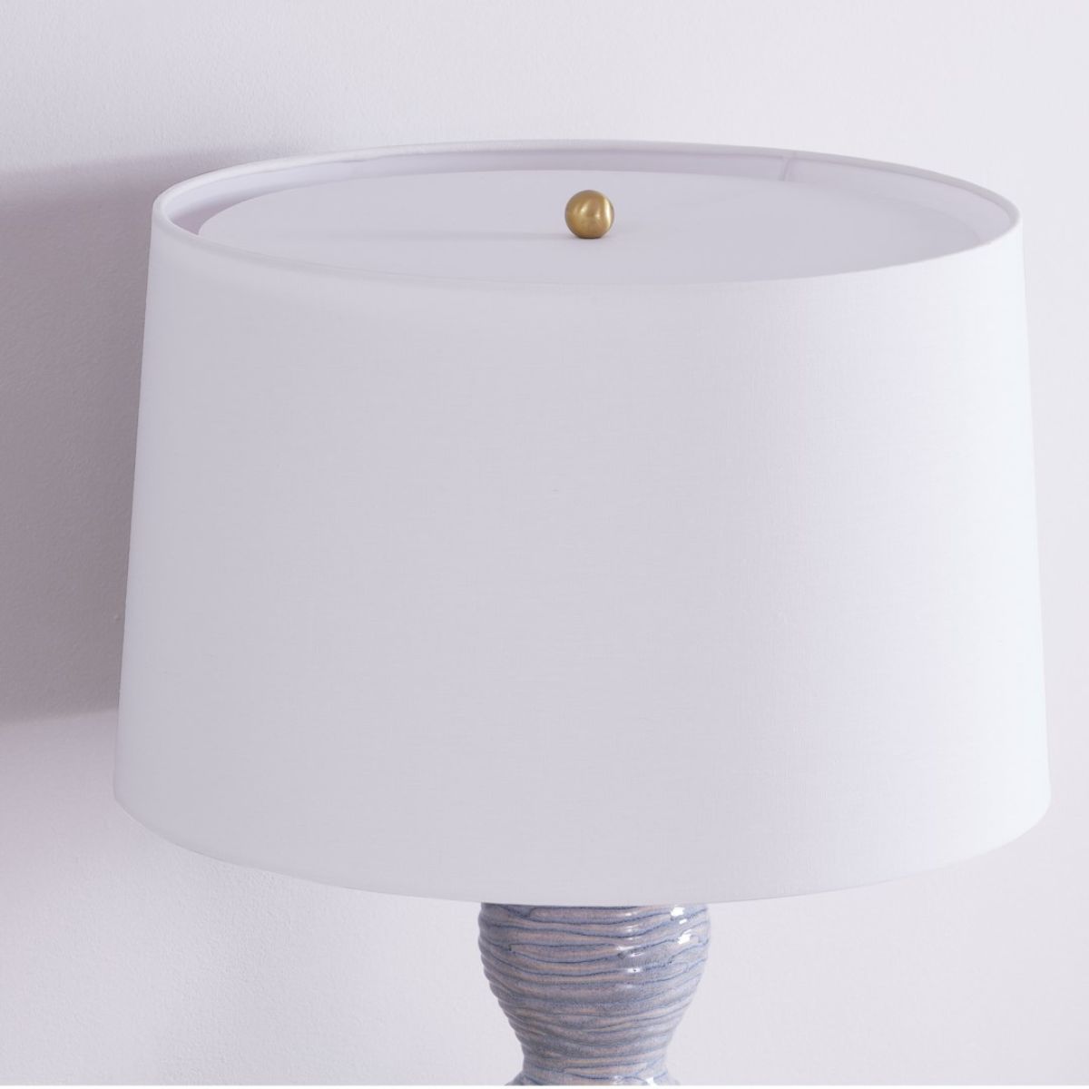 Cairns Table Lamp Textured Ceramic Coastal Blue Finish - Bees Lighting