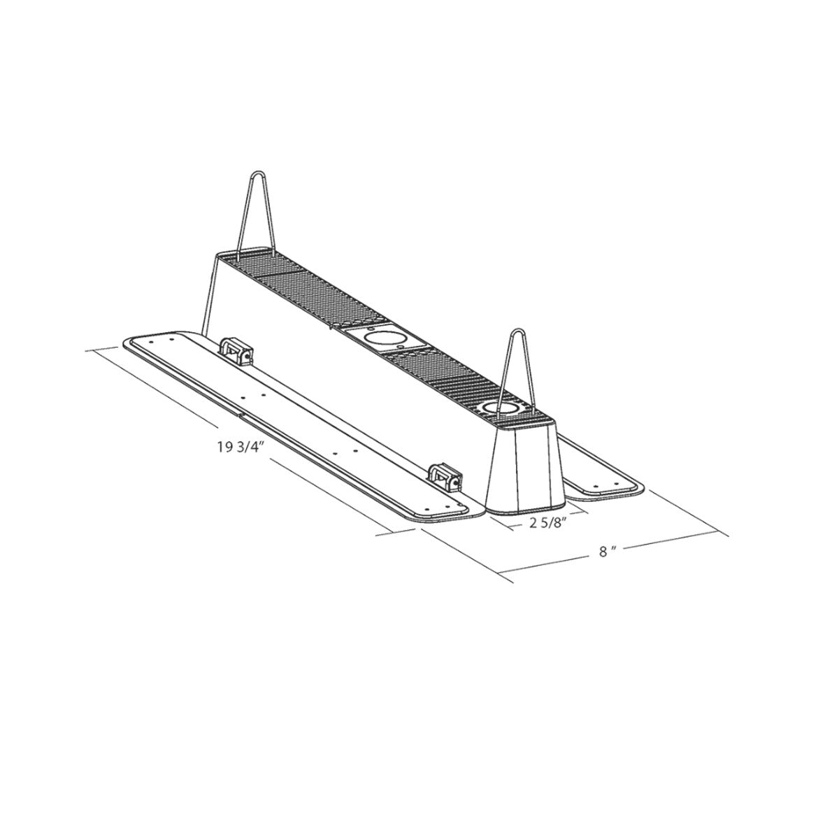2ft Linear High Bay LED Light, 100 Watts, 13500 Lumens, 5000K, 120/277V - Bees Lighting