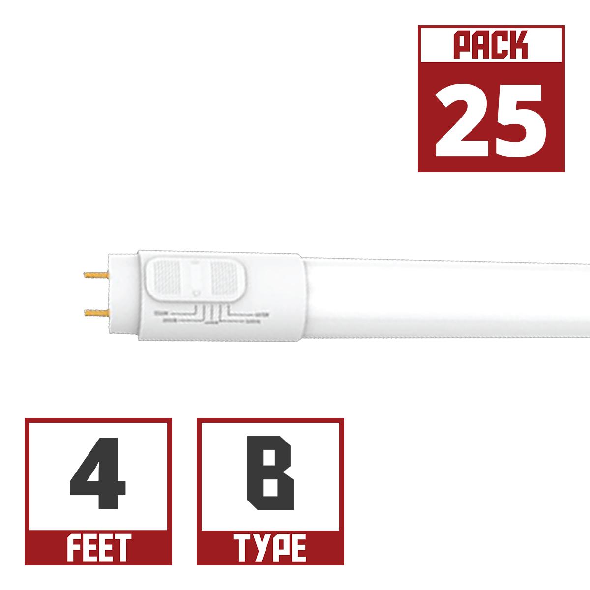 4ft LED T8 Tube, 12 Watts, 1800 Lumens, 2700K to 5000K, Ballast Bypass, Single|Dual End - Bees Lighting