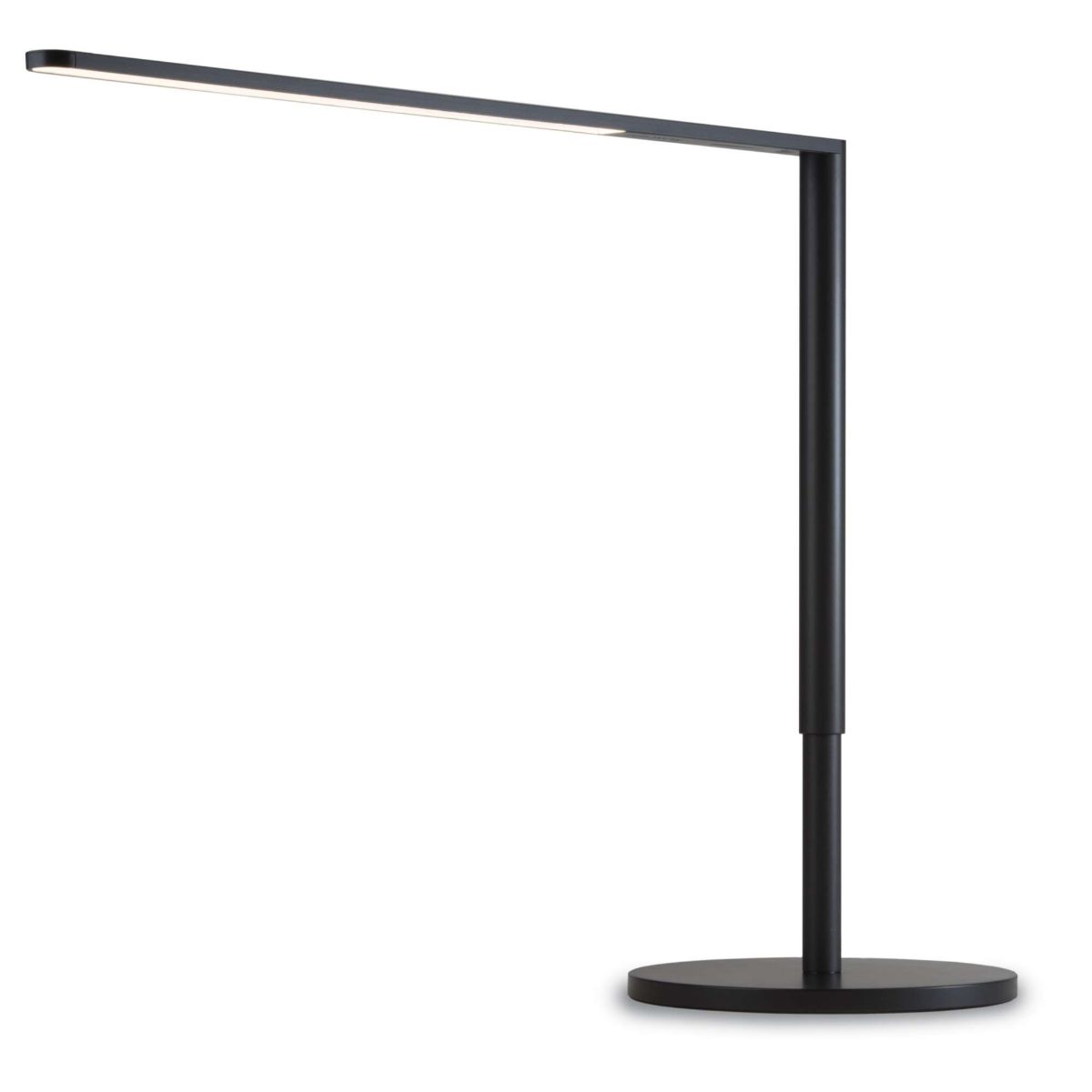 Lady7 Metallic Black Contemporary LED Desk Lamp and USB Port - Bees Lighting