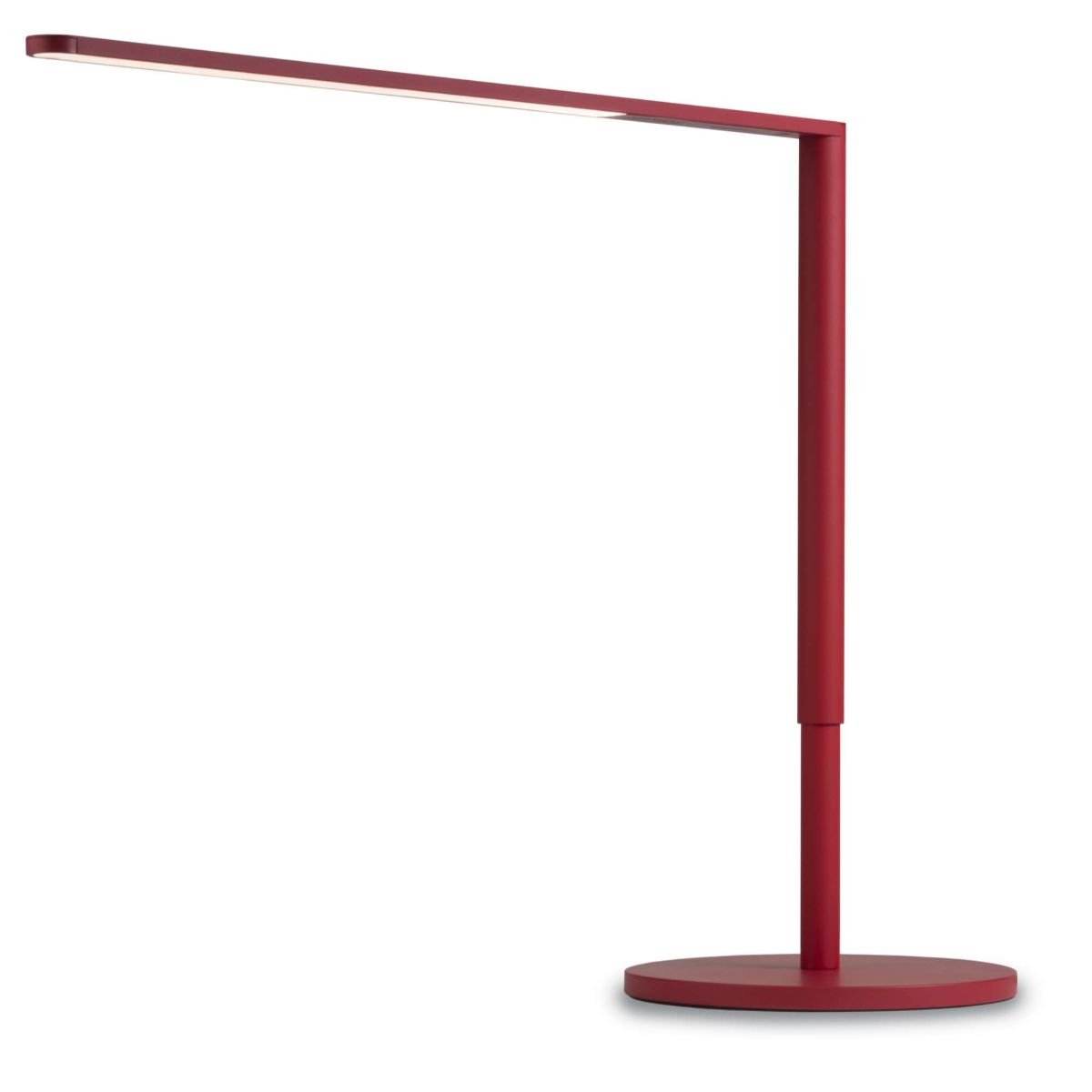 Lady7 Matte Red Contemporary LED Desk Lamp and USB Port - Bees Lighting