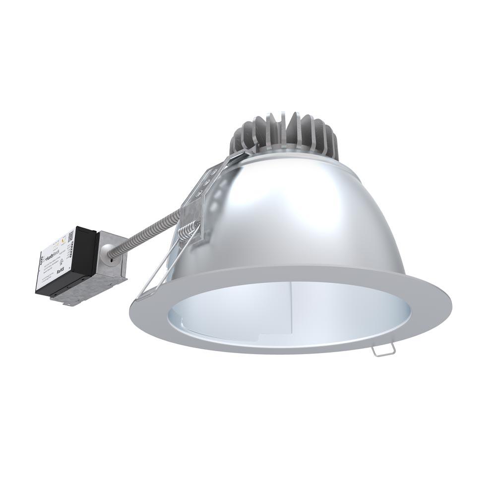 8 Inch LBR Commercial LED Recessed Light, 25 Watt, 2000 Lumens, Selectable CCT, 30K/35K/40K/50K