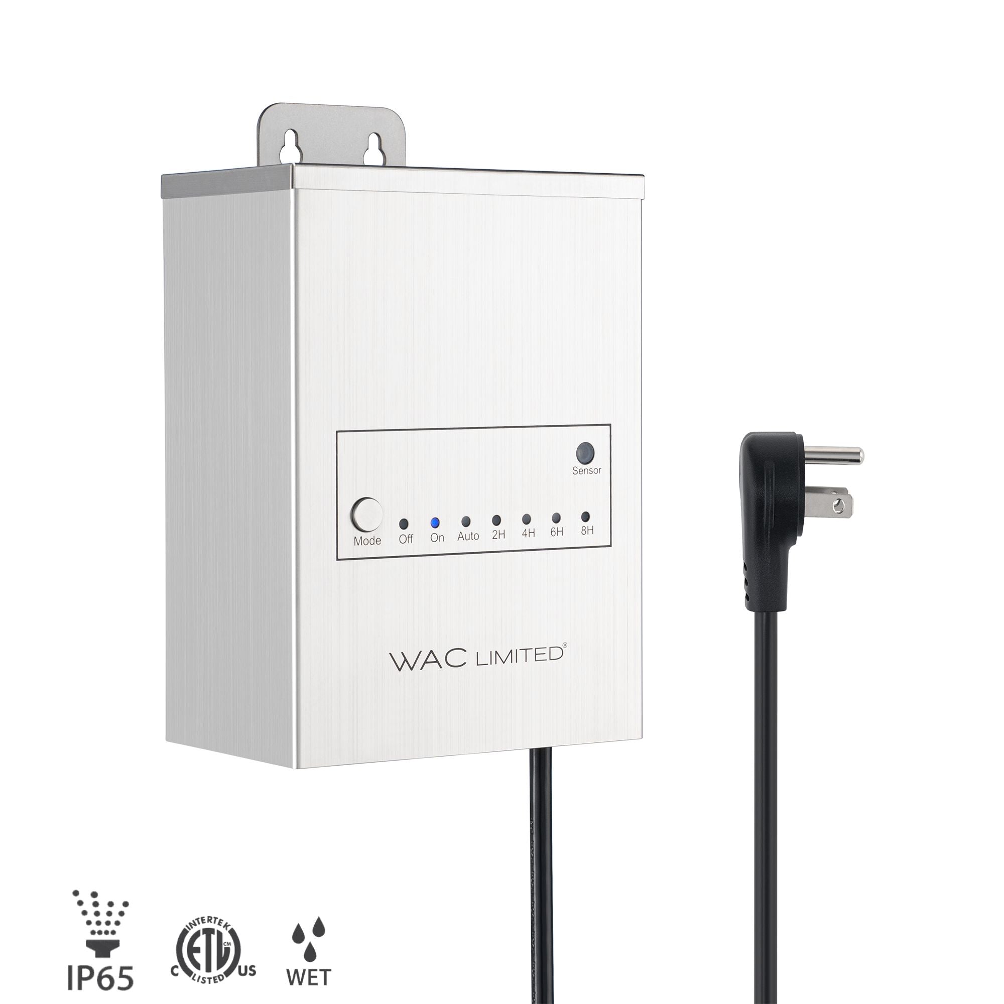 Dual-Channel Magnetic Transformer with Photocell Timer - Stainless Steel