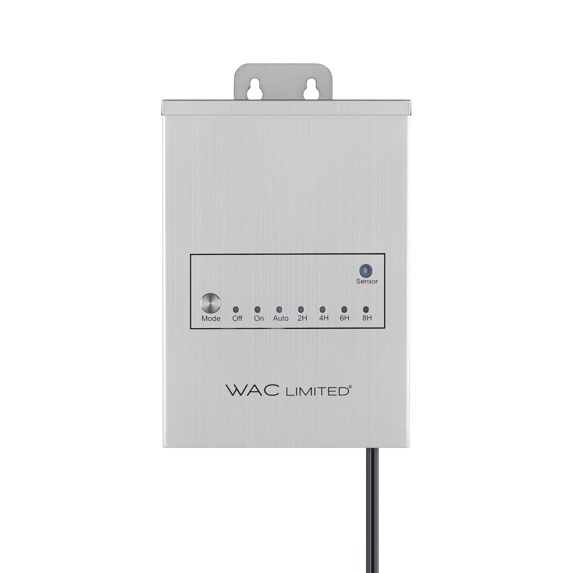 Dual-Channel Magnetic Transformer with Photocell Timer - Stainless Steel