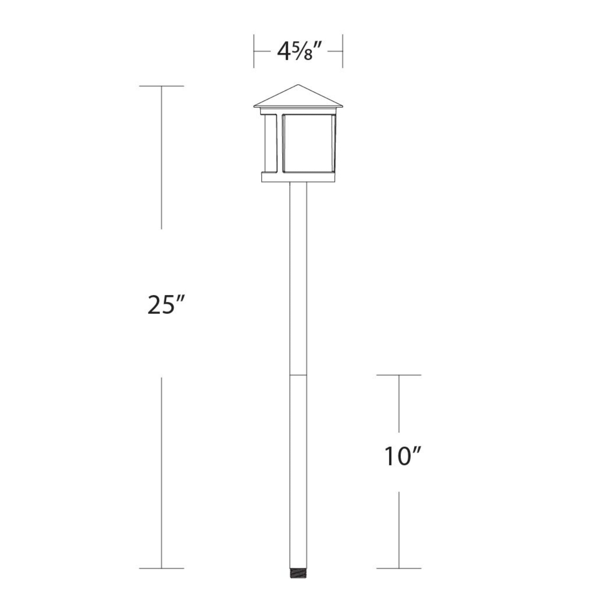 3W LED Pathway Light - Adjustable CCT - Bronze
