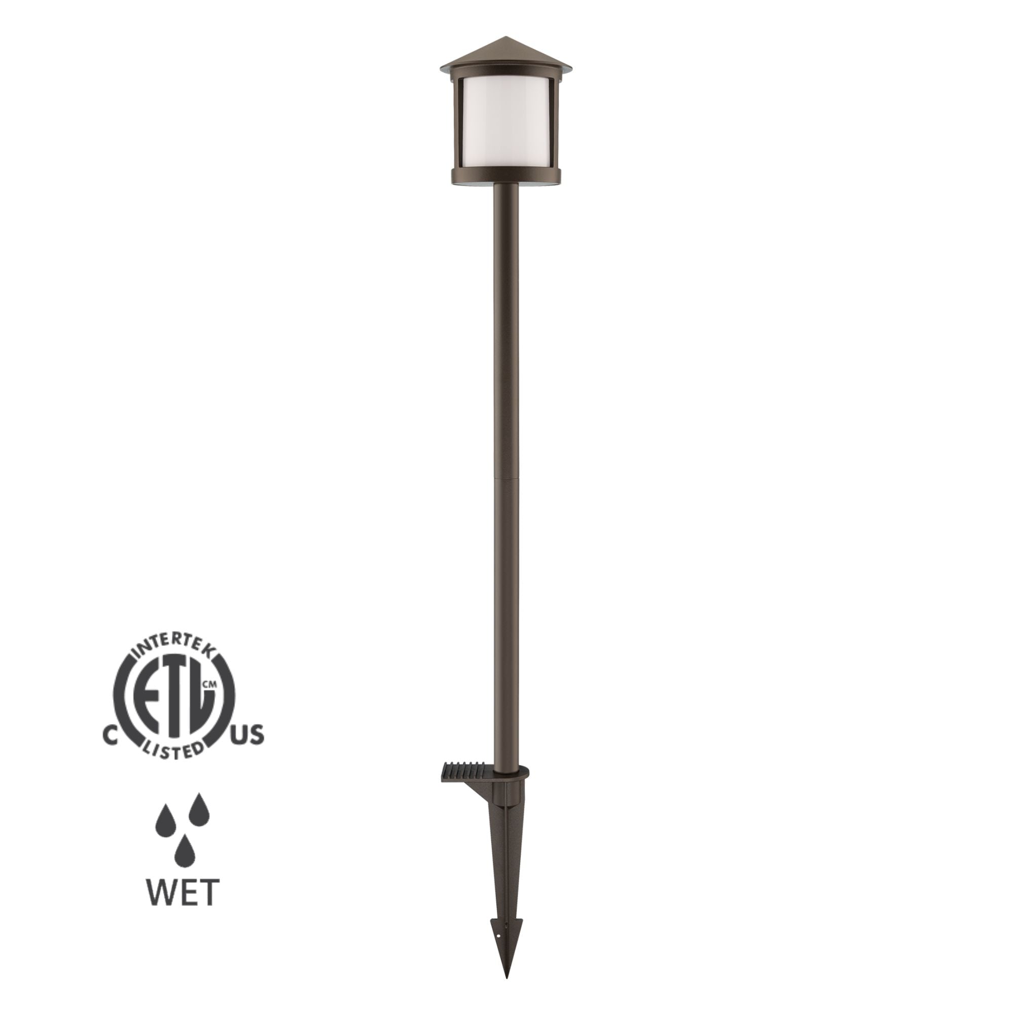 WAC Lighting 21 in. 5CCT LED Adjustable Contemporary Path Light in Bronze