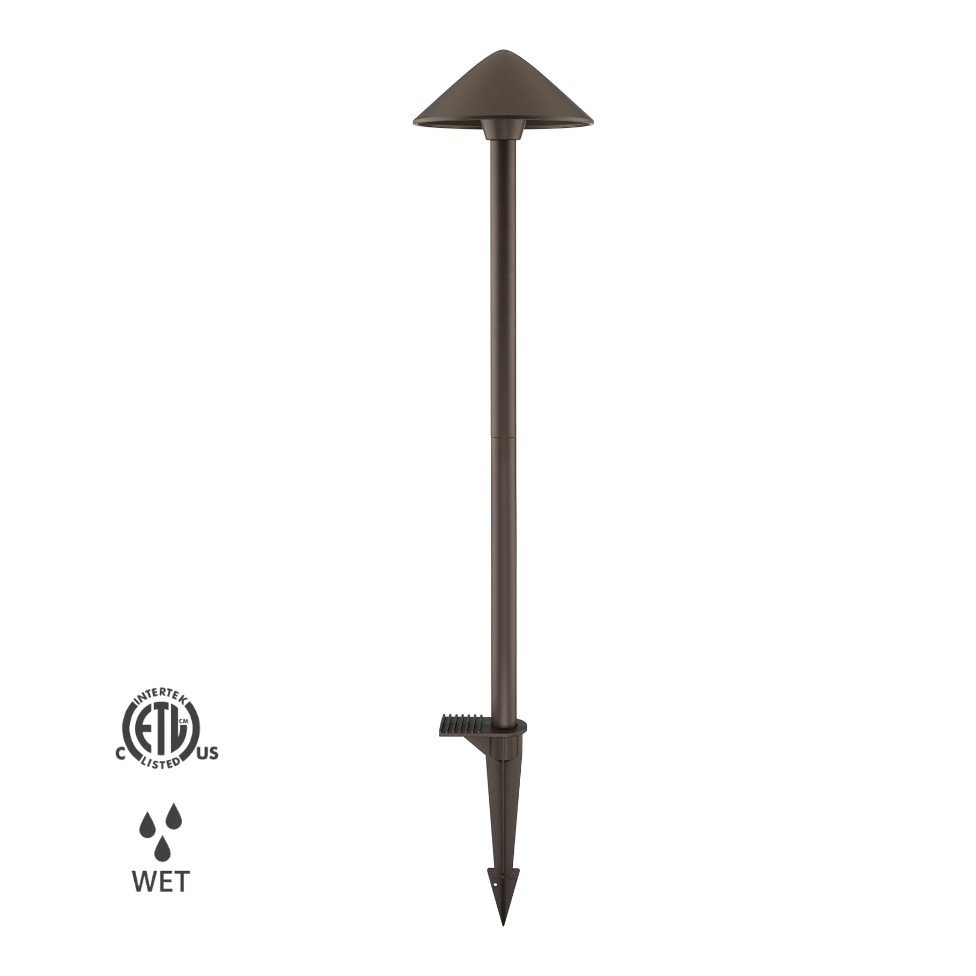 12V LED Cone Pathway Light - 4W - Bronze