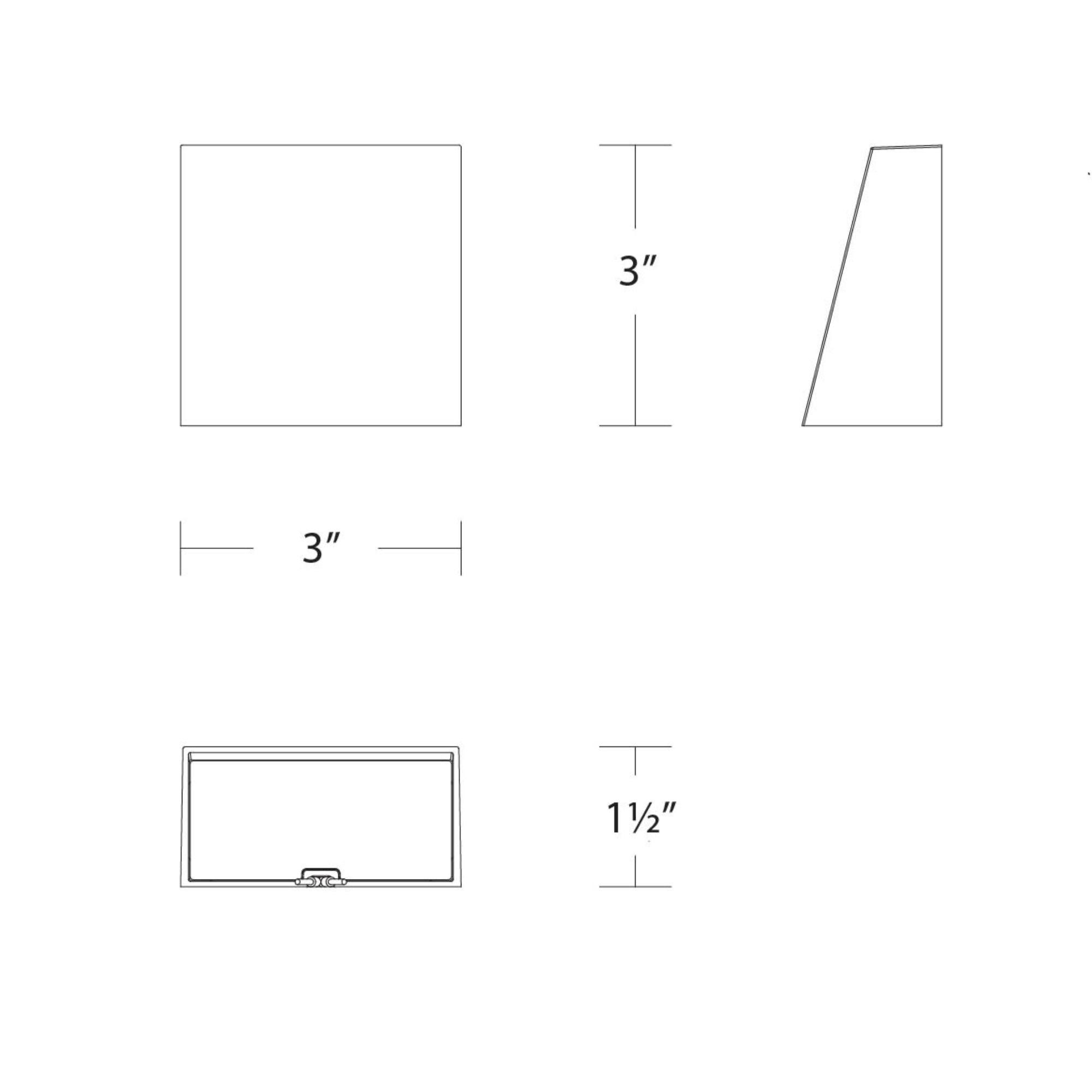 Playne 3-Inch LED Deck Light - 5CCT Selectable - Bronze