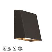 Playne 3-Inch LED Deck Light - 5CCT Selectable - Bronze