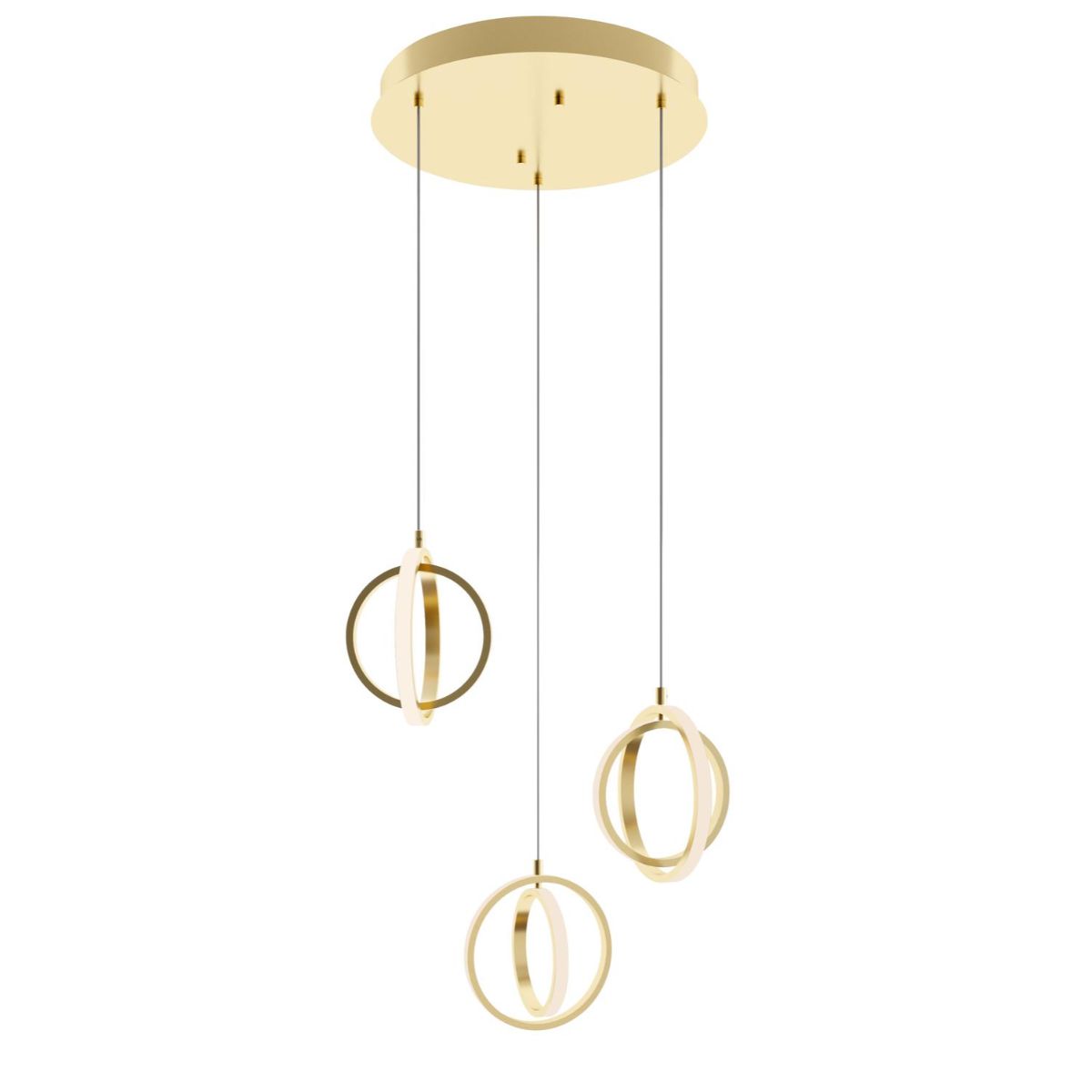 Lock 3 Lights 23 In. LED Pendant Light