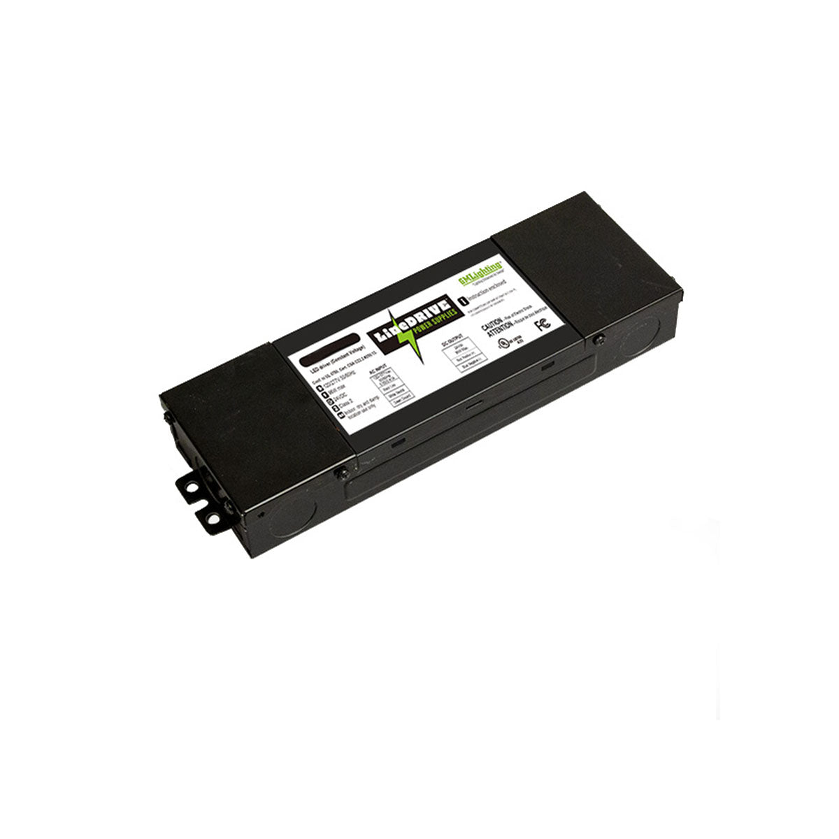 Constant Voltage 12VDC LED Driver, 8 Watts, Non-Dimmable, 120-277V - Bees Lighting