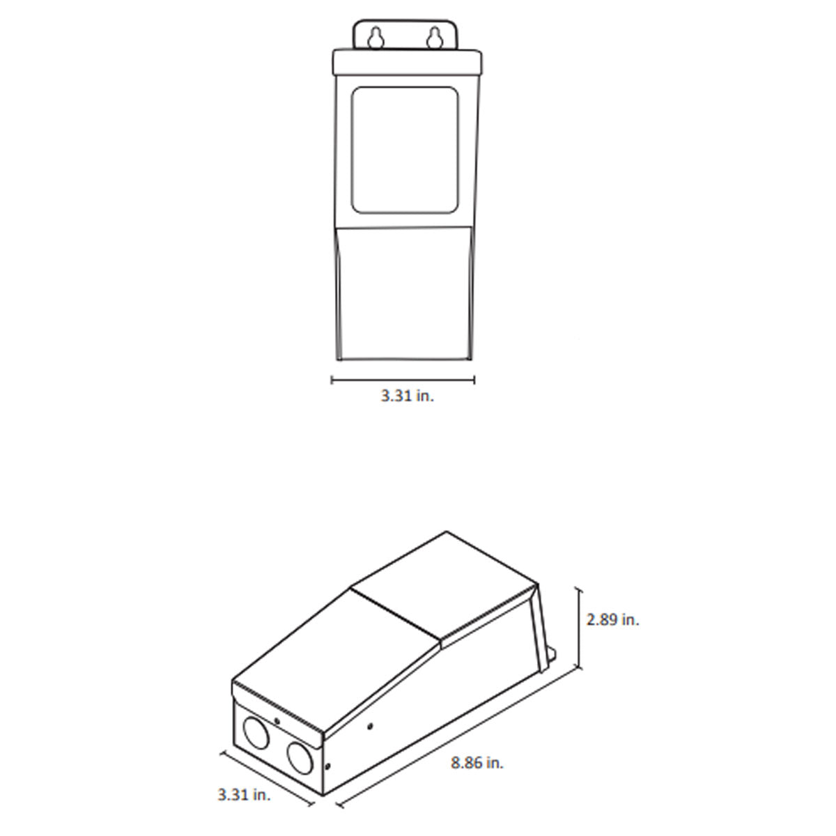 LineDRIVE 60 Watts, 12-24VDC Magnetic LED Driver, MLV Dimming, 120-277V Input - Bees Lighting