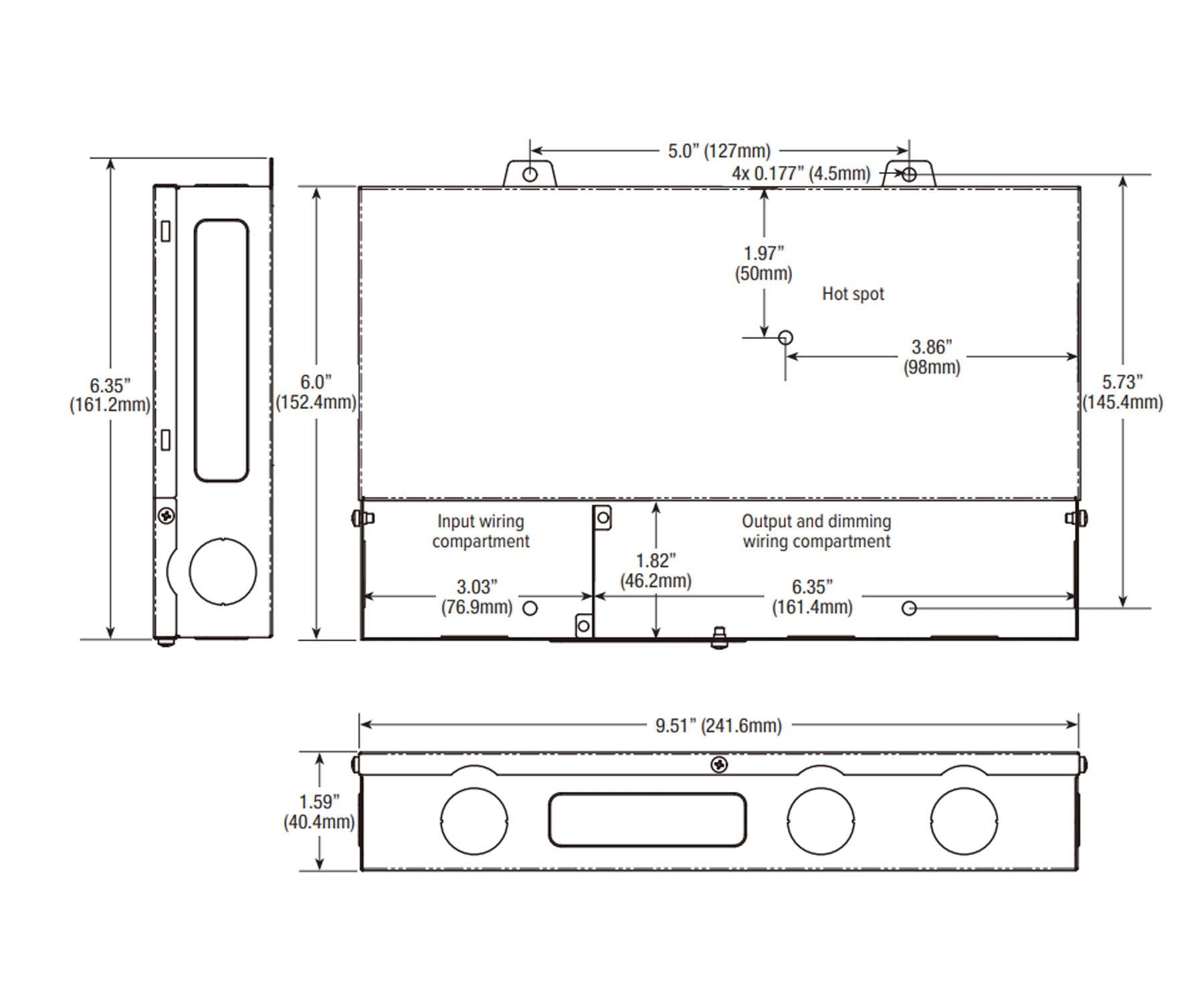 LineDRIVE 288 Watts, 24VDC LED Driver, Triac, ELV, MLV and 0-10V Dimming, 120-277V Input