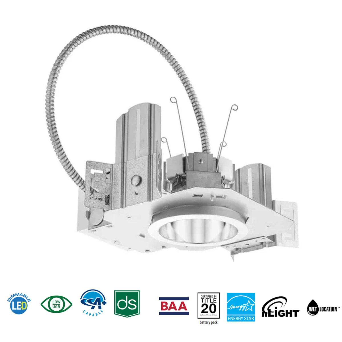 4 in. Commercial LED Downlight, 1500 lumens, 3500K (Reflector Sold Separately)