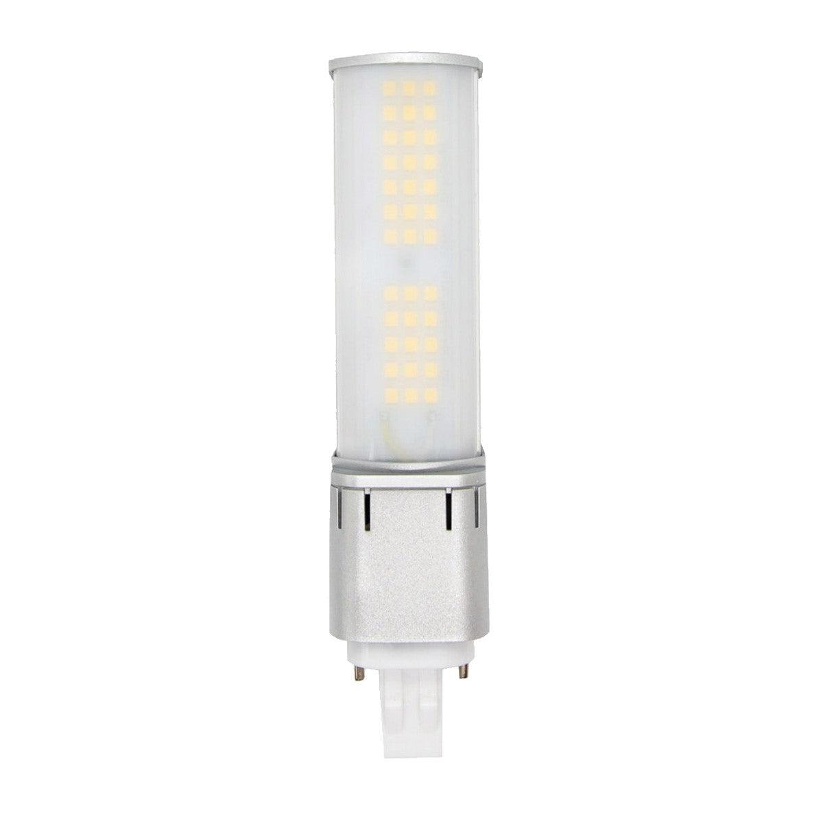 2 pin PL LED Bulb, 7 Watt 870 Lumens, 3500K, Horizontal, Replaces 13W CFL, GX23 Base-2, Direct Or Bypass