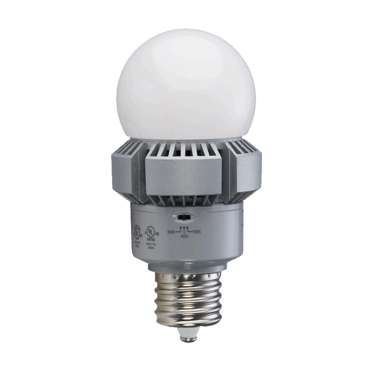 A23 LED Bulb, 45 Watt, 8775 Lumens, 30K/40K/50K, EX39 Mogul Extended Base, Frosted Finish
