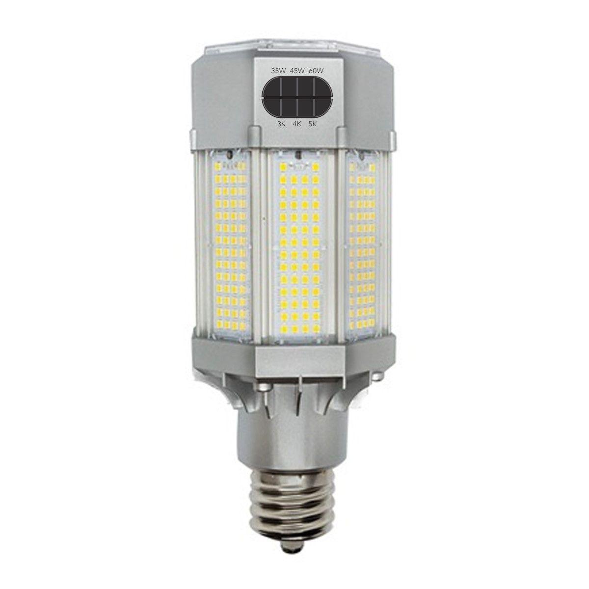 LED Corn Retrofit Lamp, 110W, 15730 Lumens, Selectable CCT, 30K/40K/50K, EX39 Mogul Extended Base, 480V - Bees Lighting