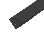 Two End caps, one solid, one with wiring hole for LED-CHL-45-MINI Channel, Black - Bees Lighting