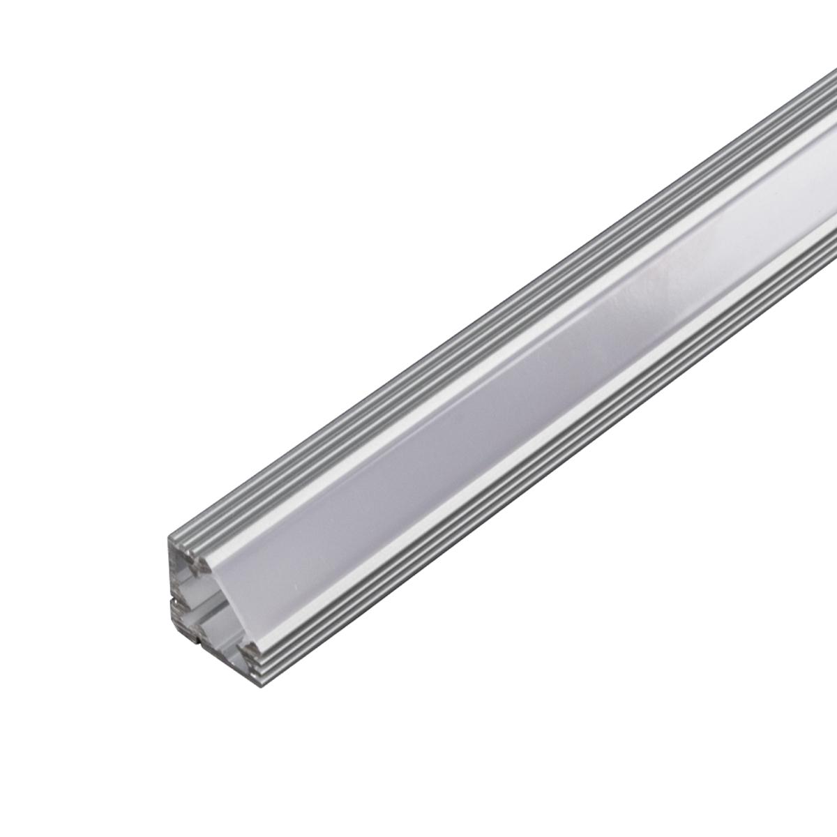 4ft Aluminum Channel for LED Strip and Tape Light, 45° Angle - Bees Lighting
