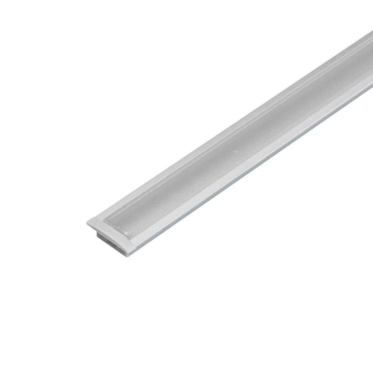 4ft Slim Extruded Aluminum Linear LED Tape Mounting Channel, Wide Recessed Mount - Bees Lighting
