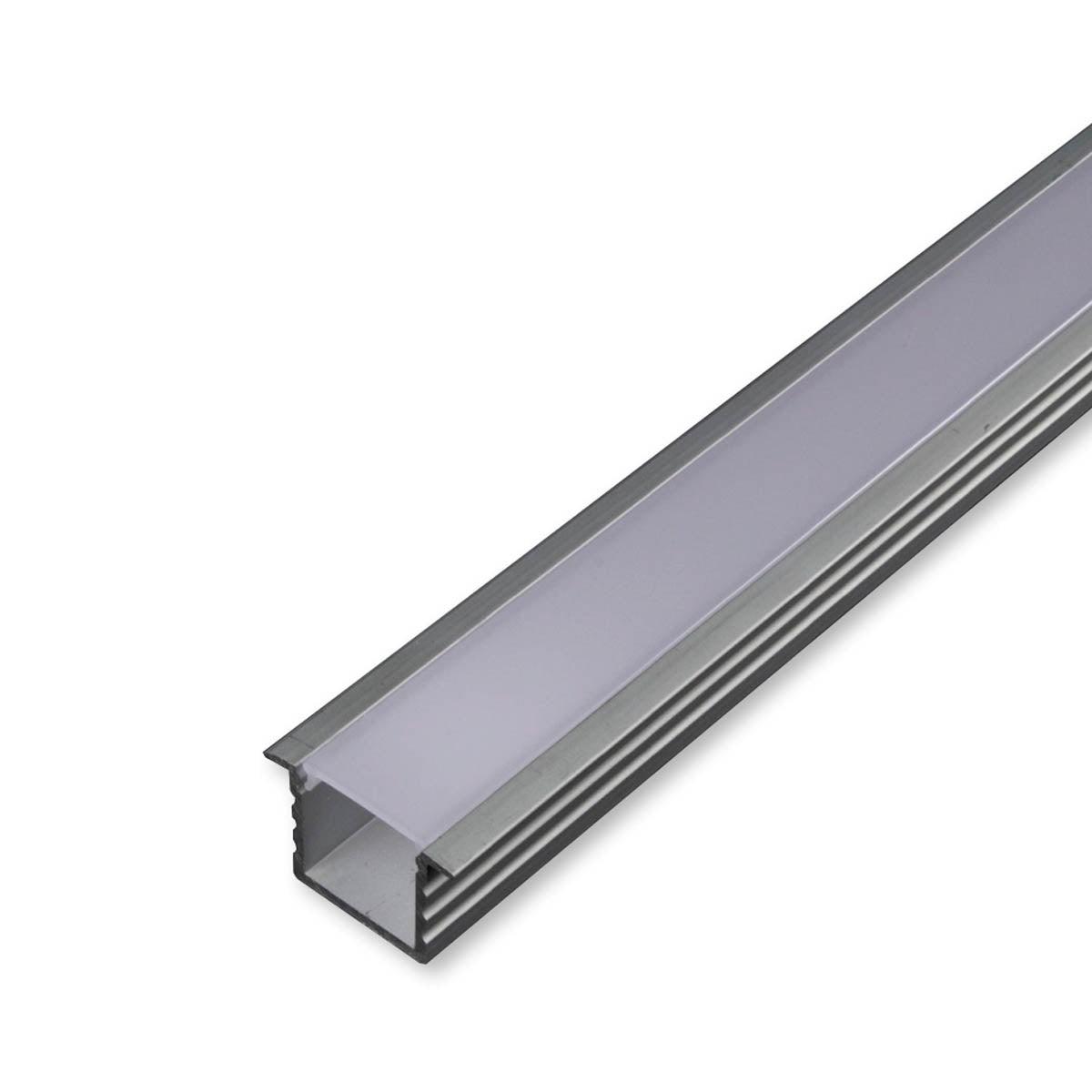 4ft Extra Deep Flanged Aluminum Mounting Channel for LTR LED Strip and Tape Lights